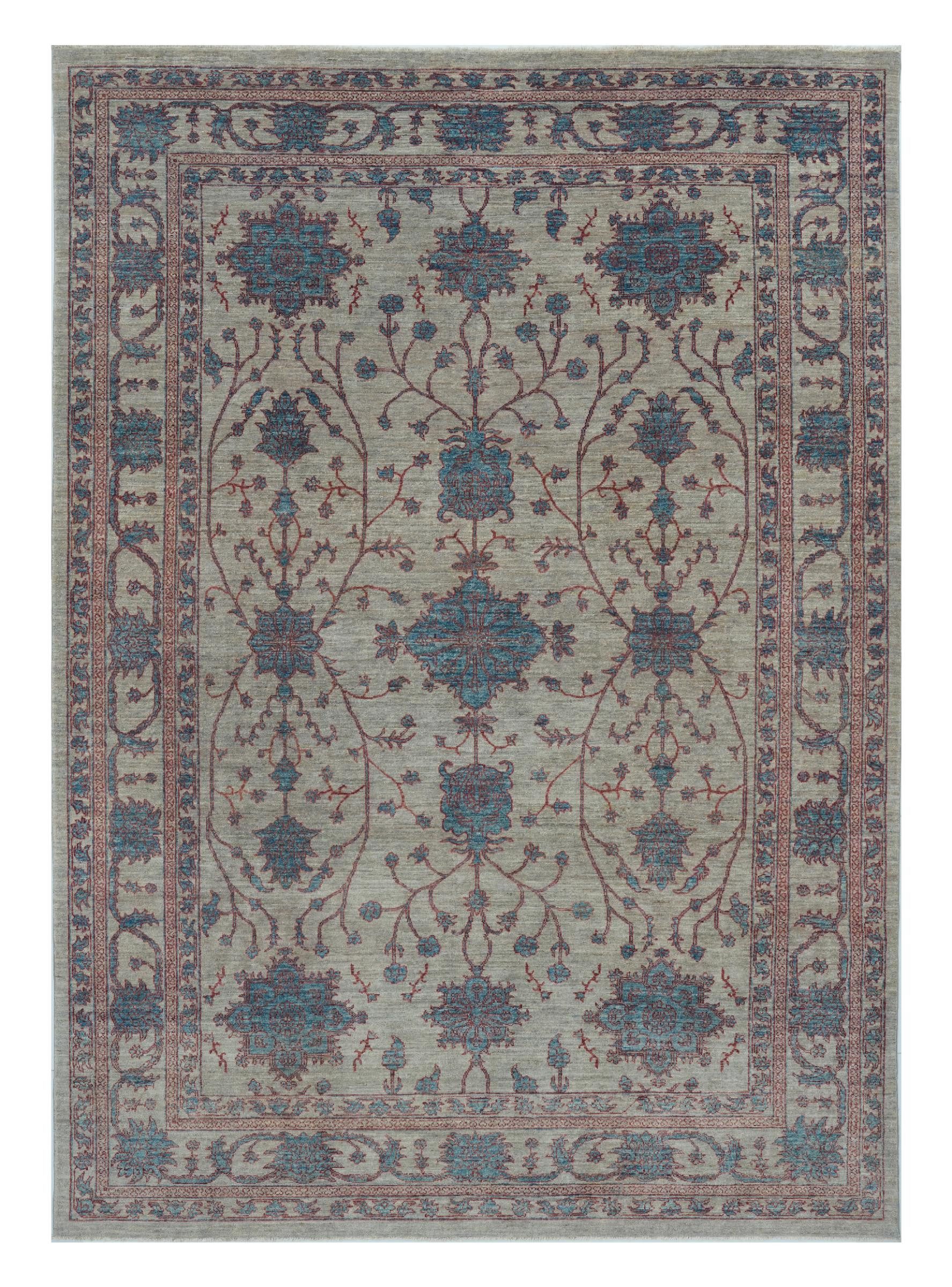 Nain Trading Orientteppich Ziegler Farahan 210x298 Handgeknüpfter Orientteppich, rechteckig, Höhe: 6 mm