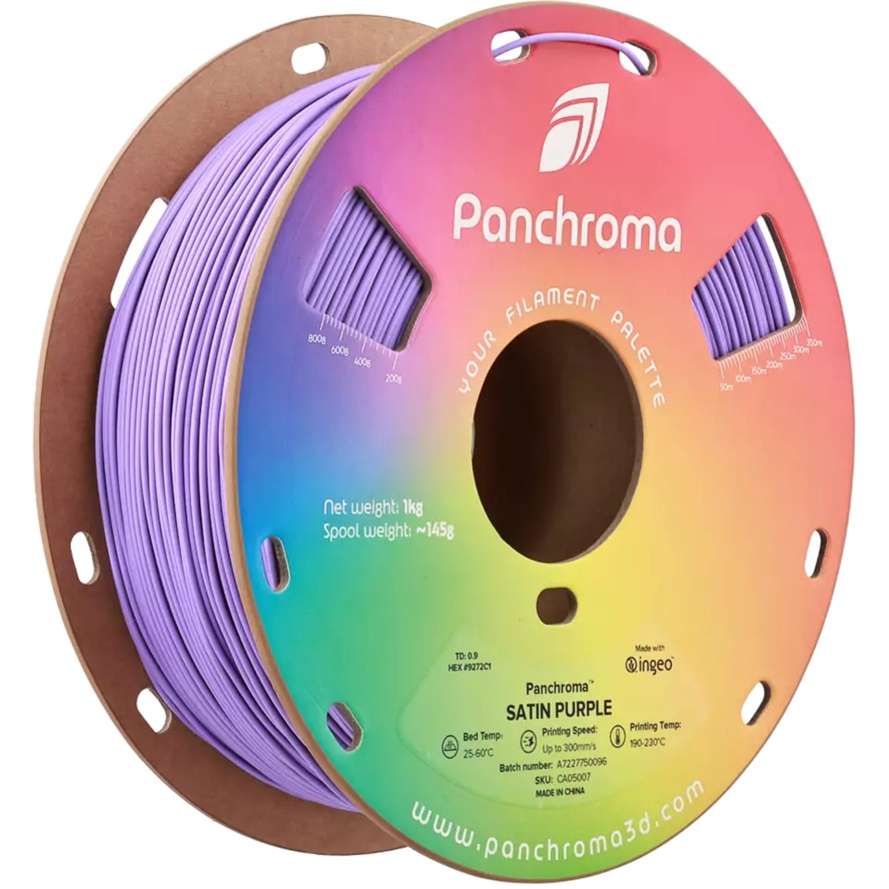 Polymaker Filament POLYMAKER 3D Filament PLA MATTE, 1 kg, lila, 1,75 mm