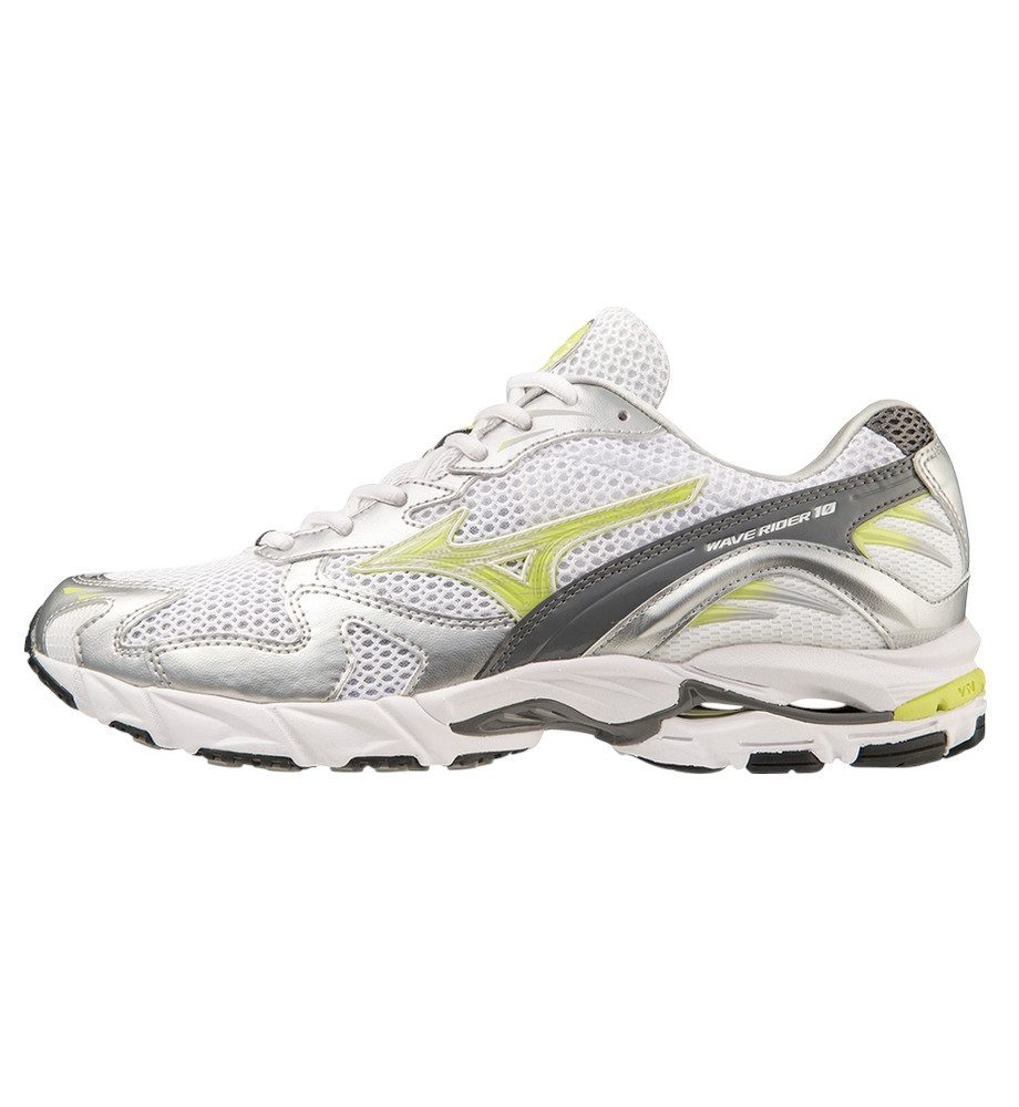 Mizuno Wave Rider 10 weiss/silber Herren Sneaker