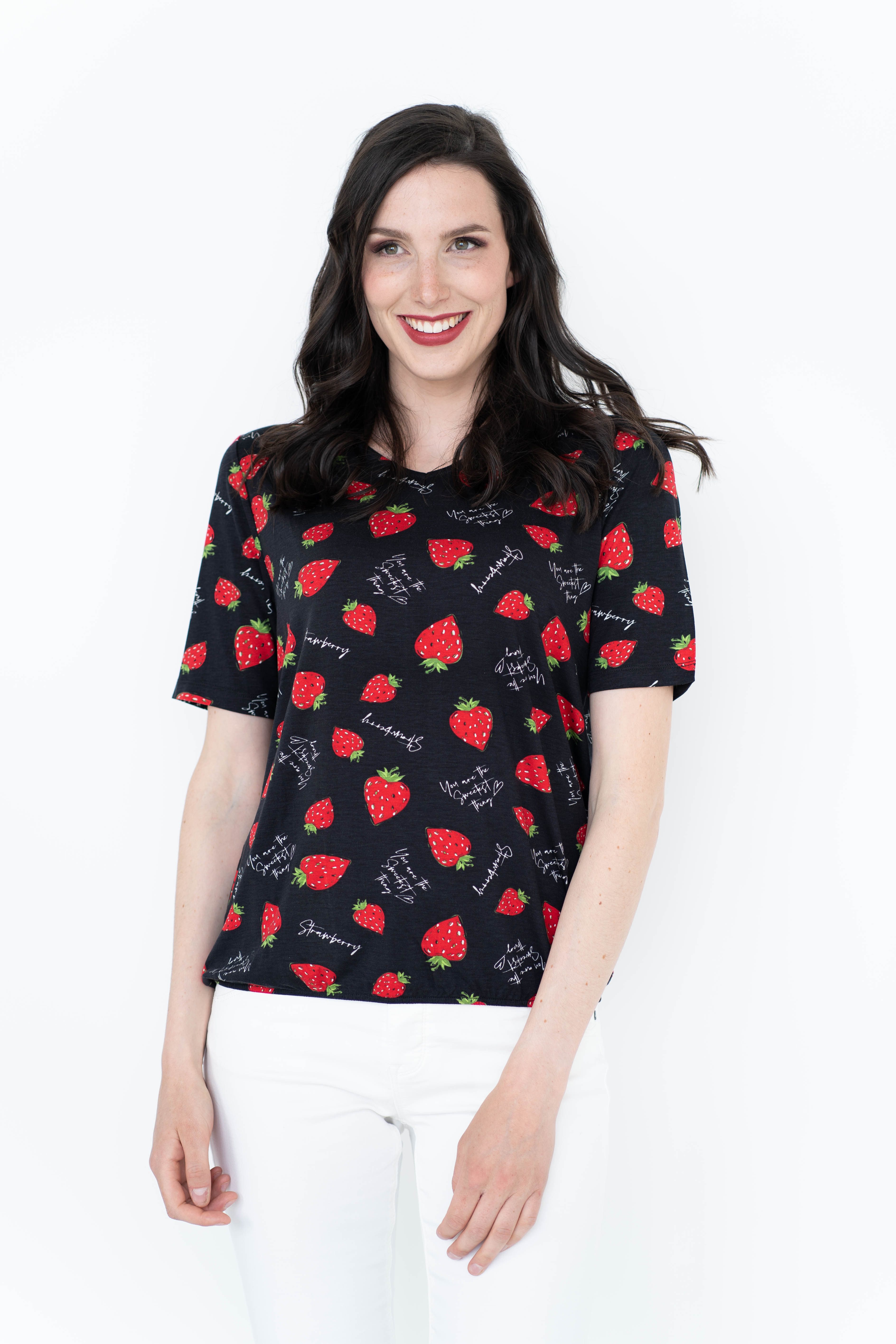 einfach Schön T-Shirt Francesca V-Ausschnitt