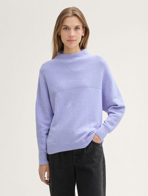 TOM TAILOR Denim Strickpullover Pullover mit Fledermausärmeln mit Fledermau günstig online kaufen