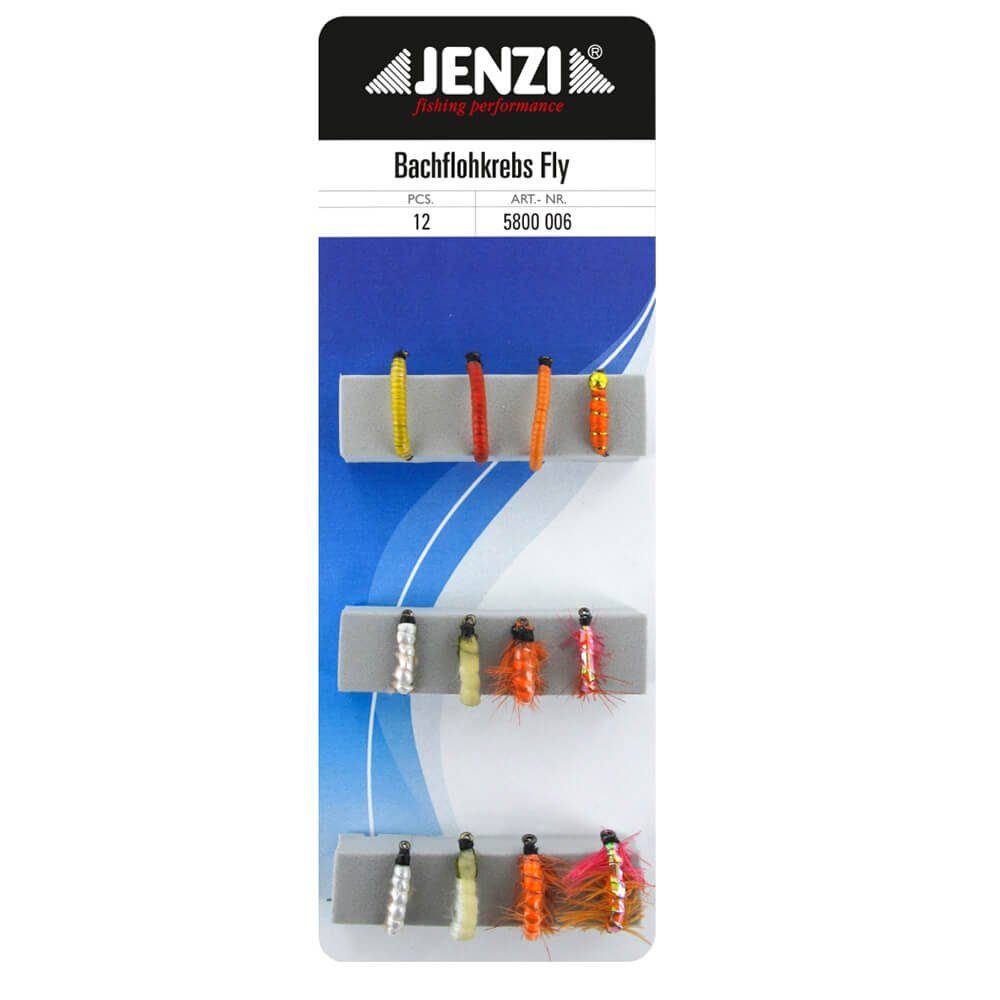 Kunstköder Jenzi Insektenimitate Fliegenset Bachflohkrebse 12Stk.