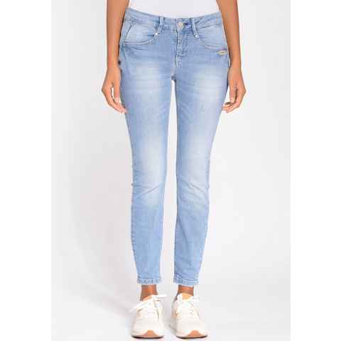 GANG Skinny-fit-Jeans 94NELE X-CROPPED mit seitlichen Dreieckseinsätzen für eine tolle Silhouette
