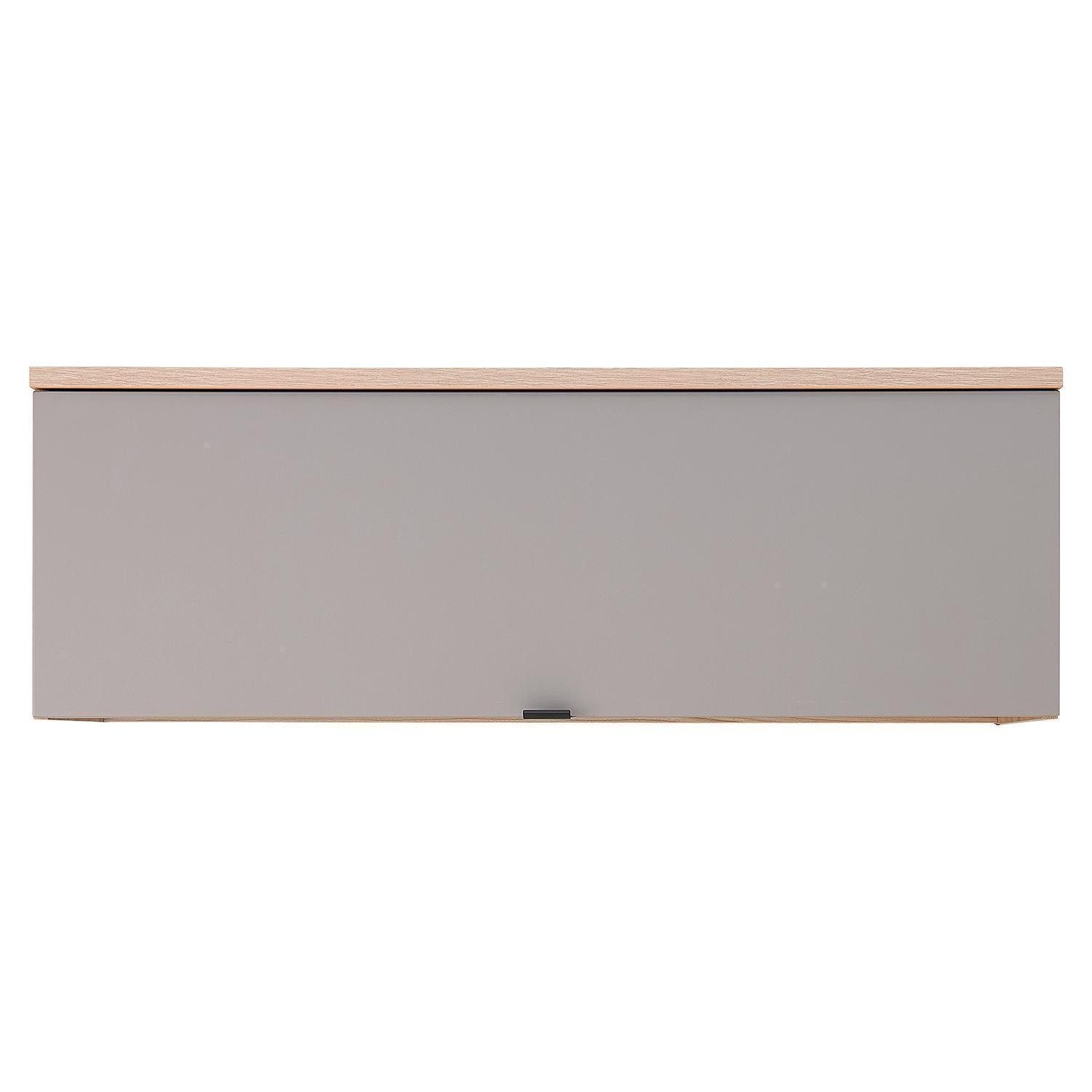 Innostyle Garderobenschrank PISA, Riva Eiche Dekor, Basalt, Soft-Close-Funktion, 1 Klappe, B 110 x 38 x 38 cm