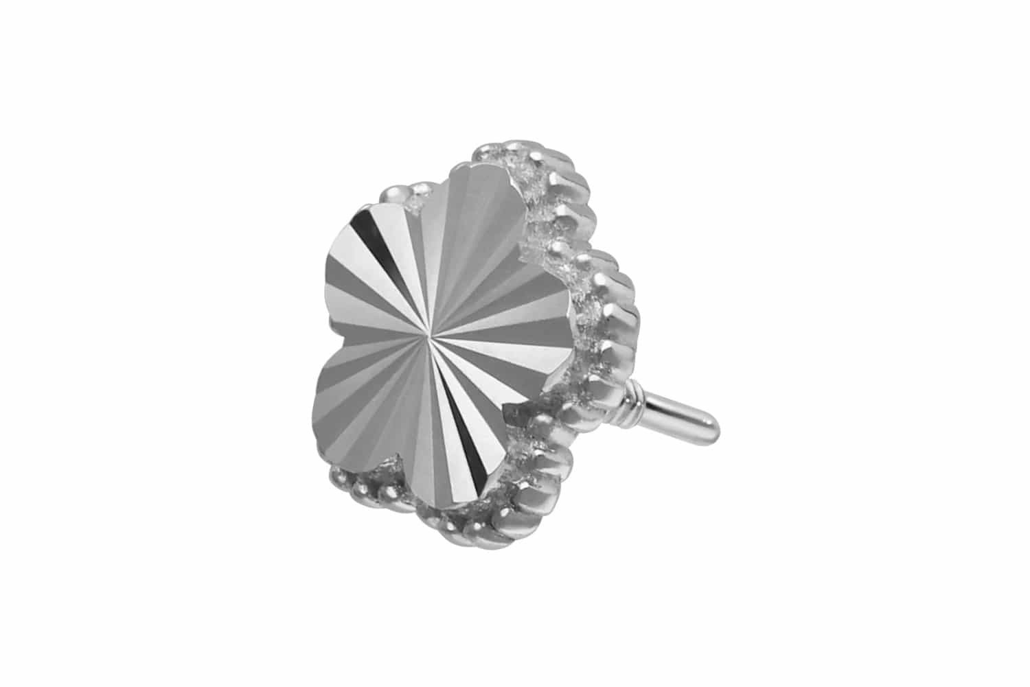 PIERCINGLINE Piercing-Set 14 Karat Gold Schraubaufsatz mit Außengewinde BLUME (Schraub-Aufsätze, 1-tlg)
