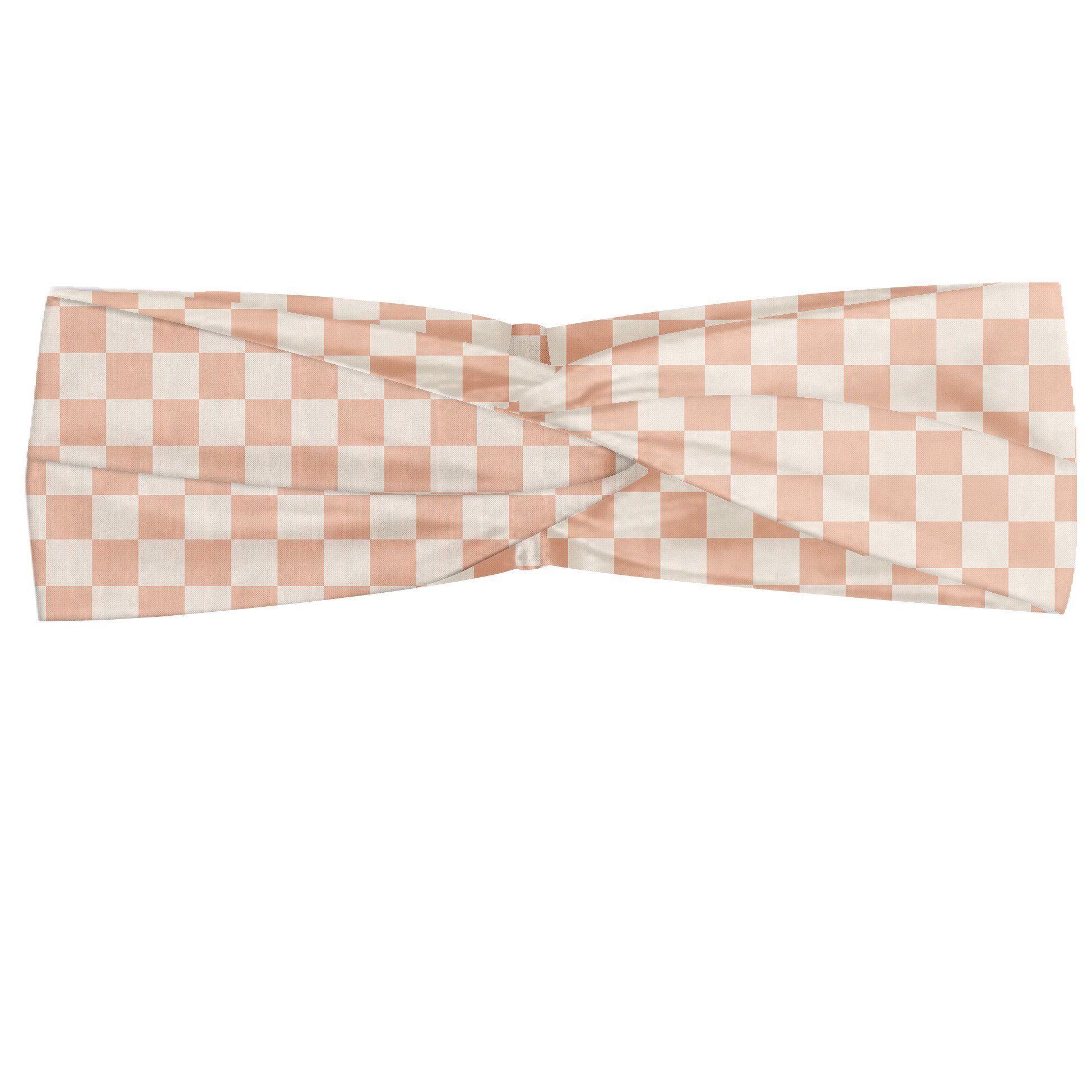 Abakuhaus Stirnband Elastisch und Angenehme alltags accessories Geometrisch Moderne rosa Quadrate