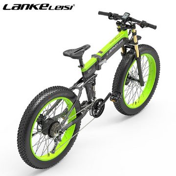 DOTMALL E-Bike E-Bike 26Zoll 1000W/48V/17.5AH LANKELEISI Mountain/City E Fahrräder