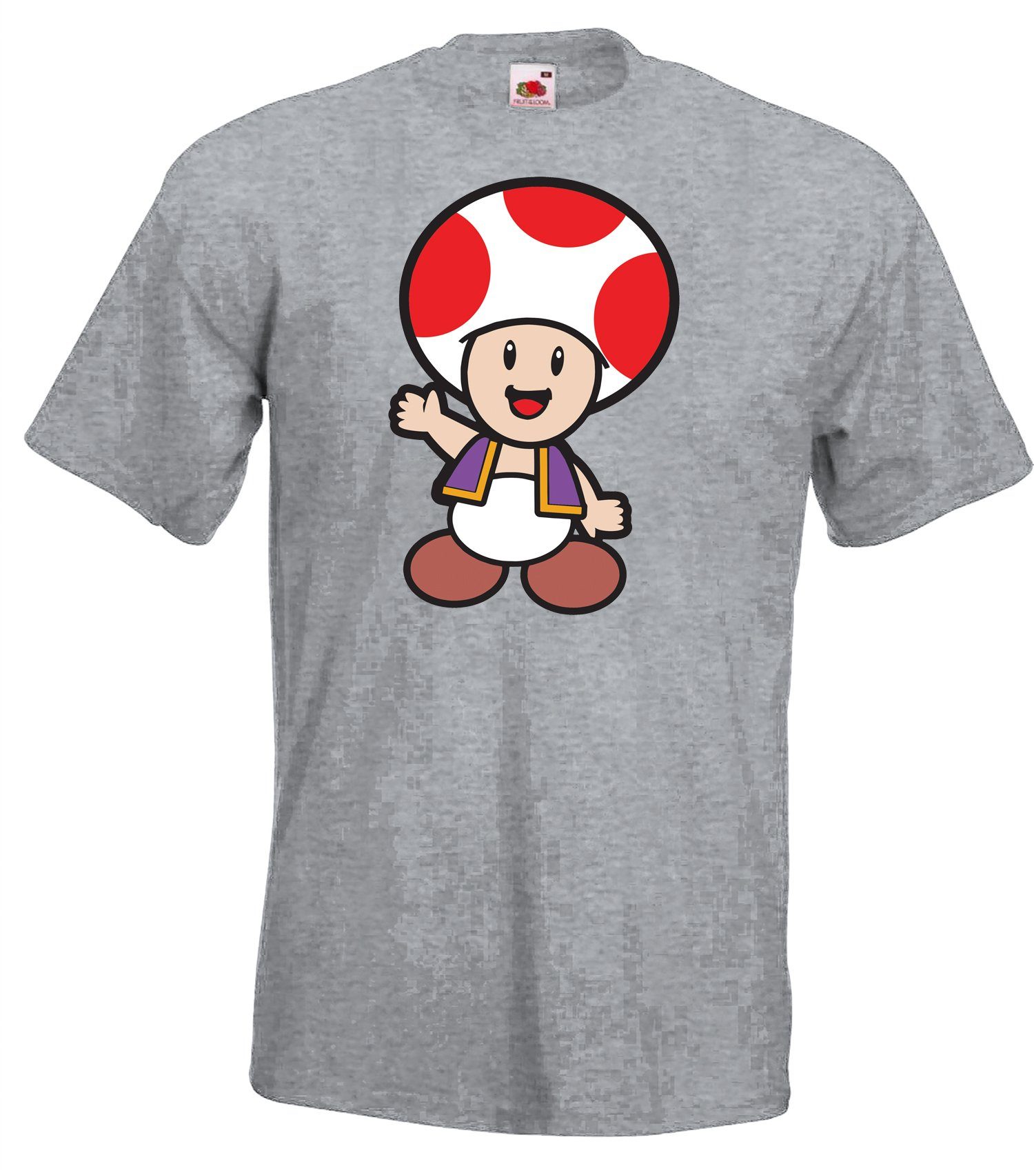 Youth Designz T-Shirt Toad Herren T-Shirt mit modischem Motiv Grau