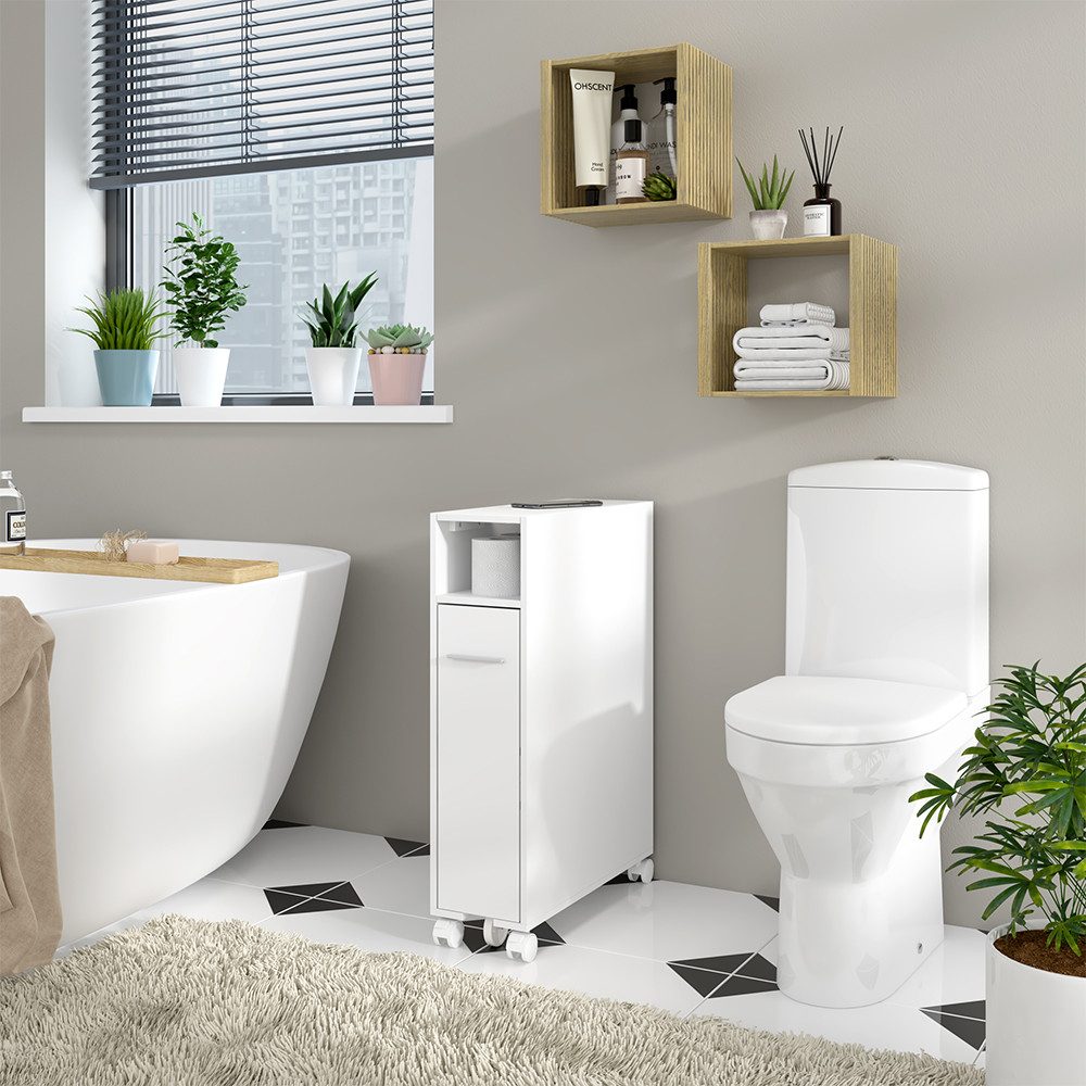 Vicco Badregal Niva, Weiß, 18 x günstig online kaufen