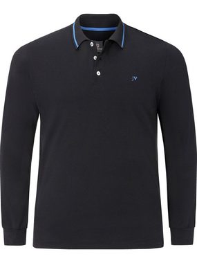 Jan Vanderstorm Langarm-Poloshirt ELLIS hochwertige Pikee-Qualität