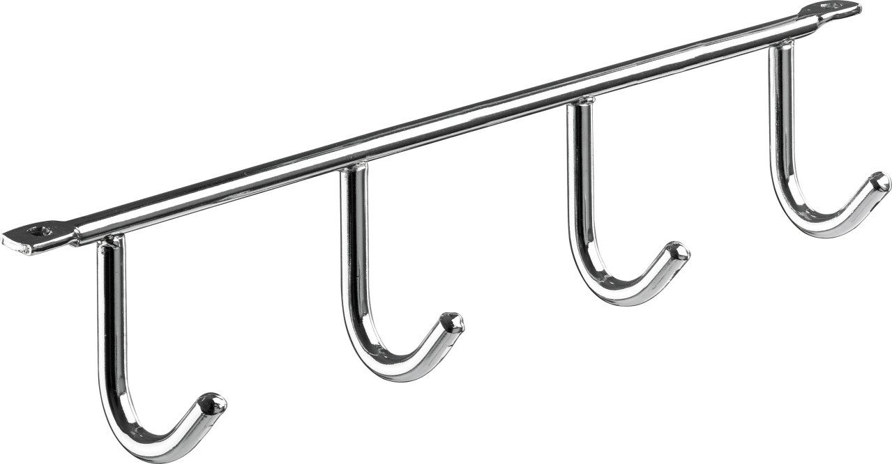 Hettich Garderobenleiste Hettich Garderobenleiste 4 Haken 27,5 x 5,2 x 3,5