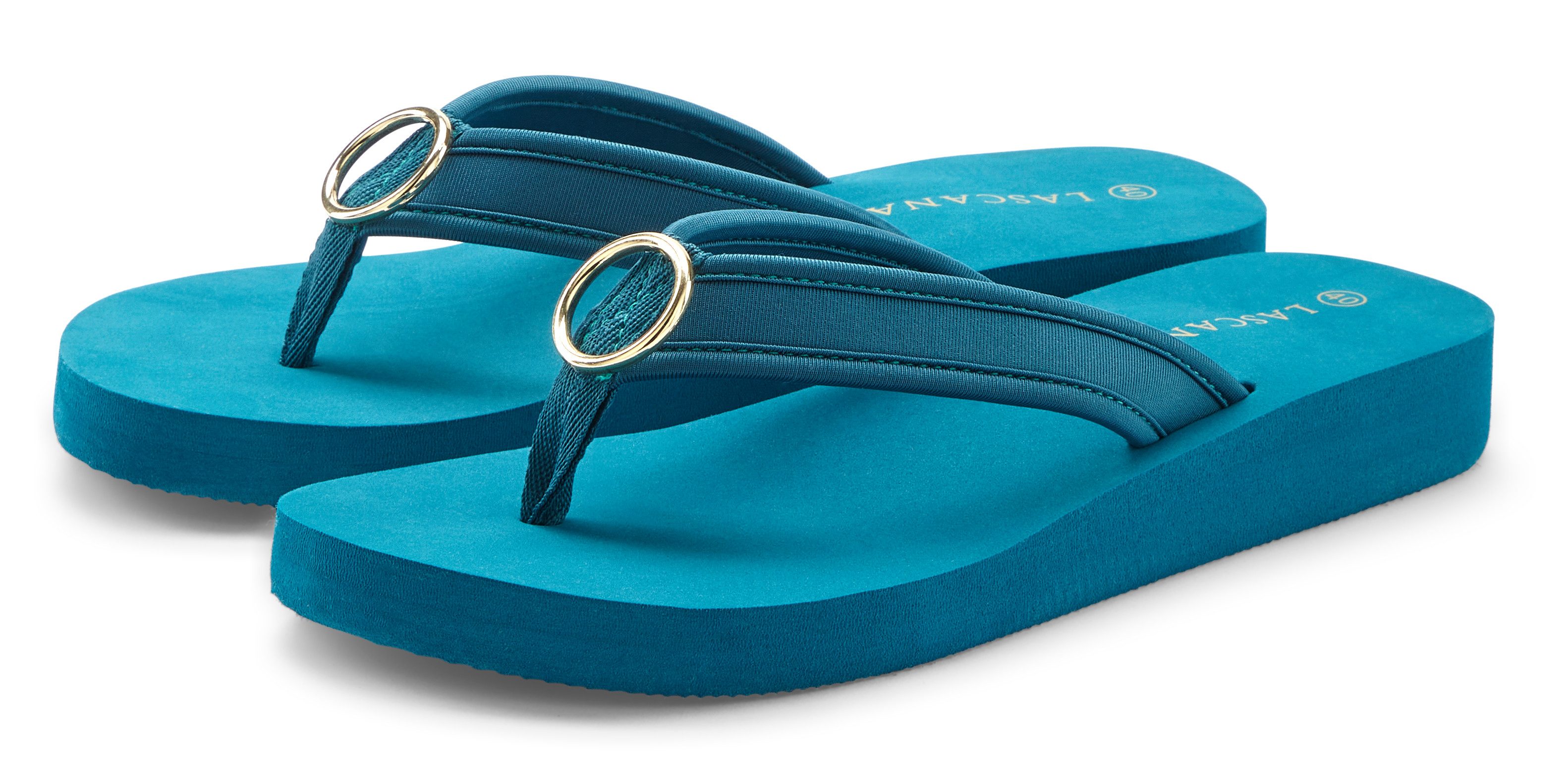 LASCANA Sandale, Pantolette, Badezehentrenner Zehentrenner, Badeschuh mit R günstig online kaufen