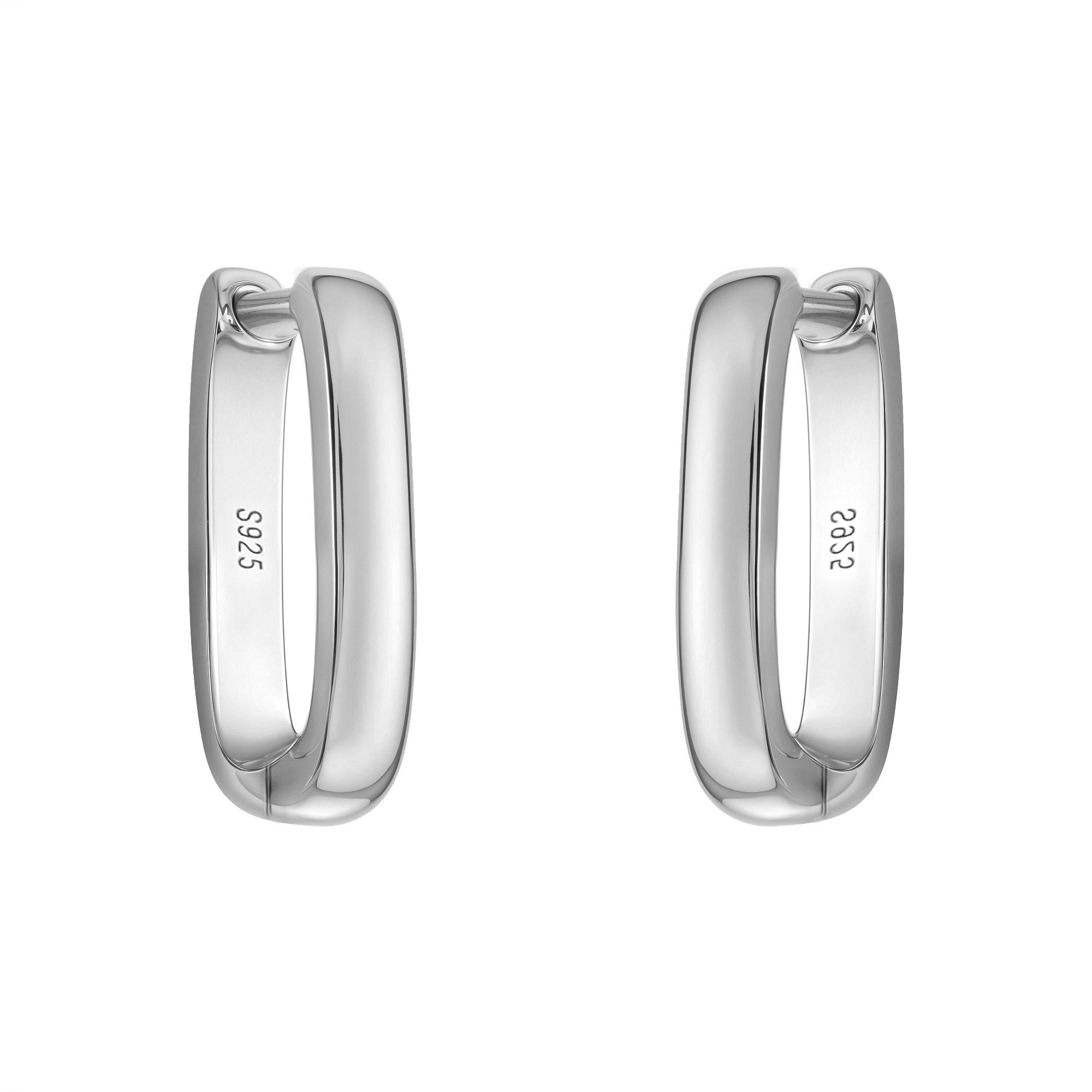 Sofia Milani Paar Creolen Creole, 925 Silber Damen Schmuck - E1634