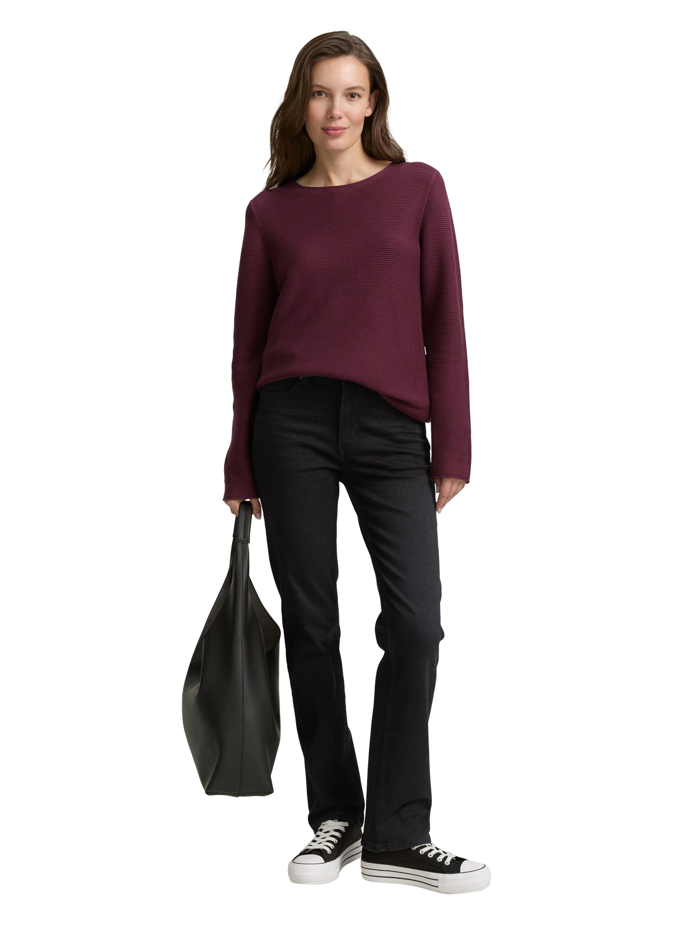 TOM TAILOR Straight-Jeans Style ELVA mit Stretch