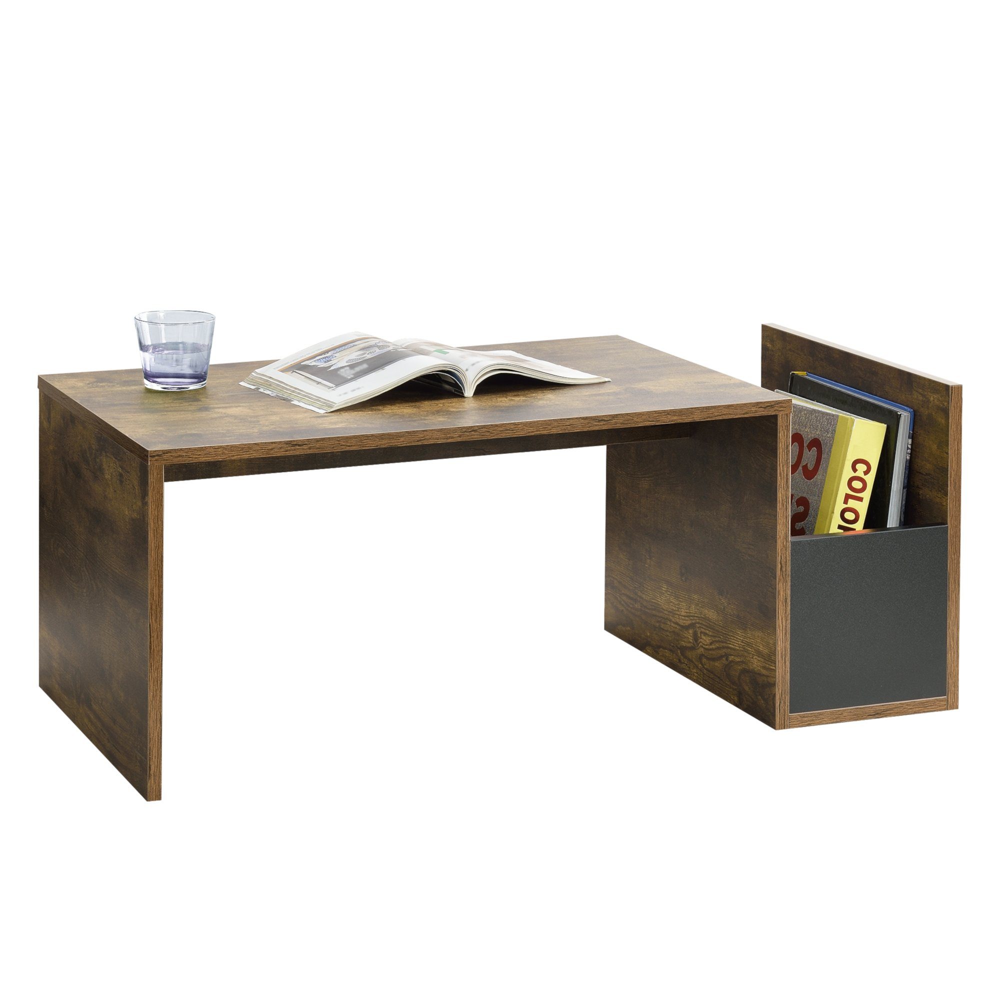 en.casa Couchtisch, Bollnäs Wohnzimmertisch 90x45x35cm Eiche günstig online kaufen