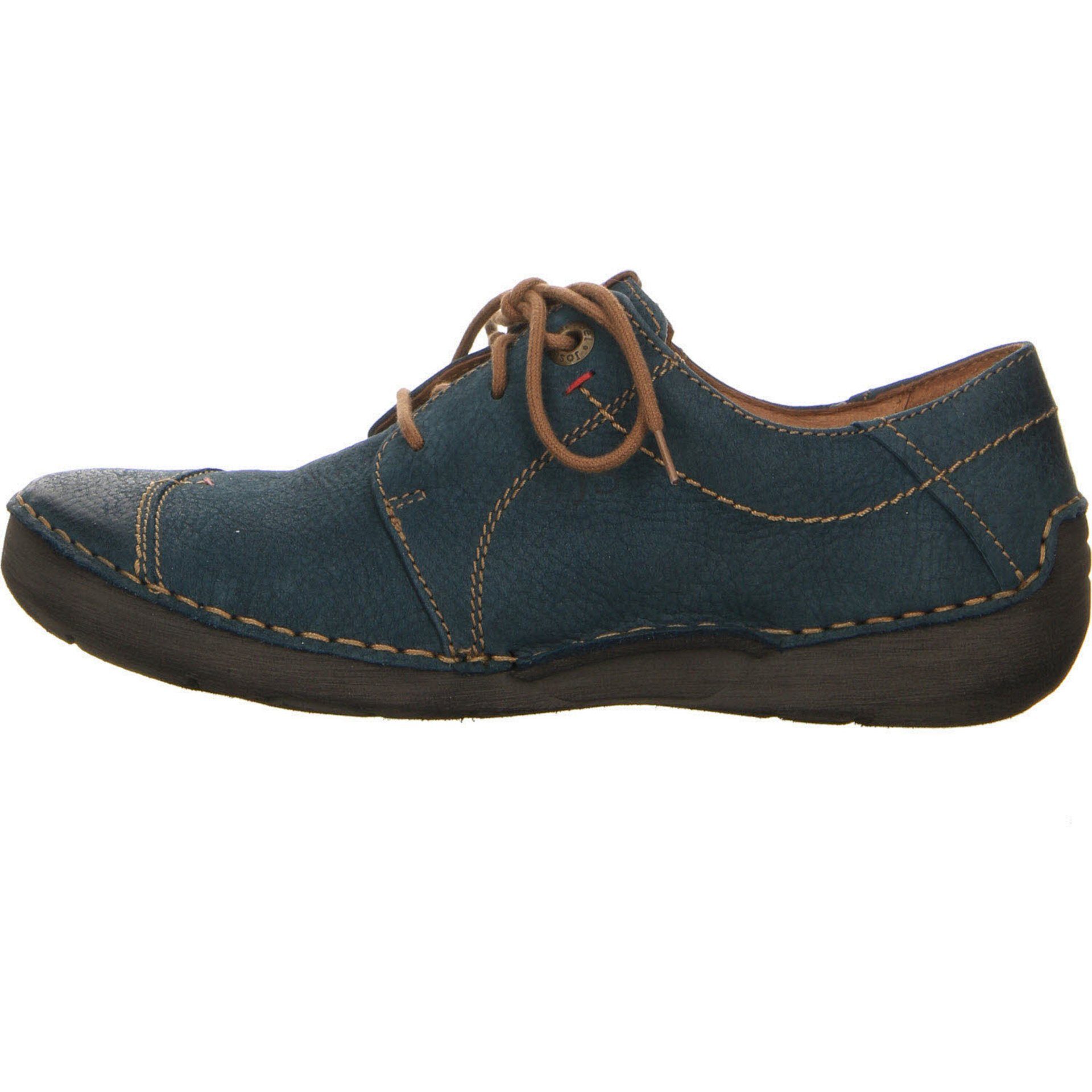 Josef Seibel Schnürhalbschuhe Schnürschuh Schnürschuh blau-mittel Veloursleder Fergey Damen 20