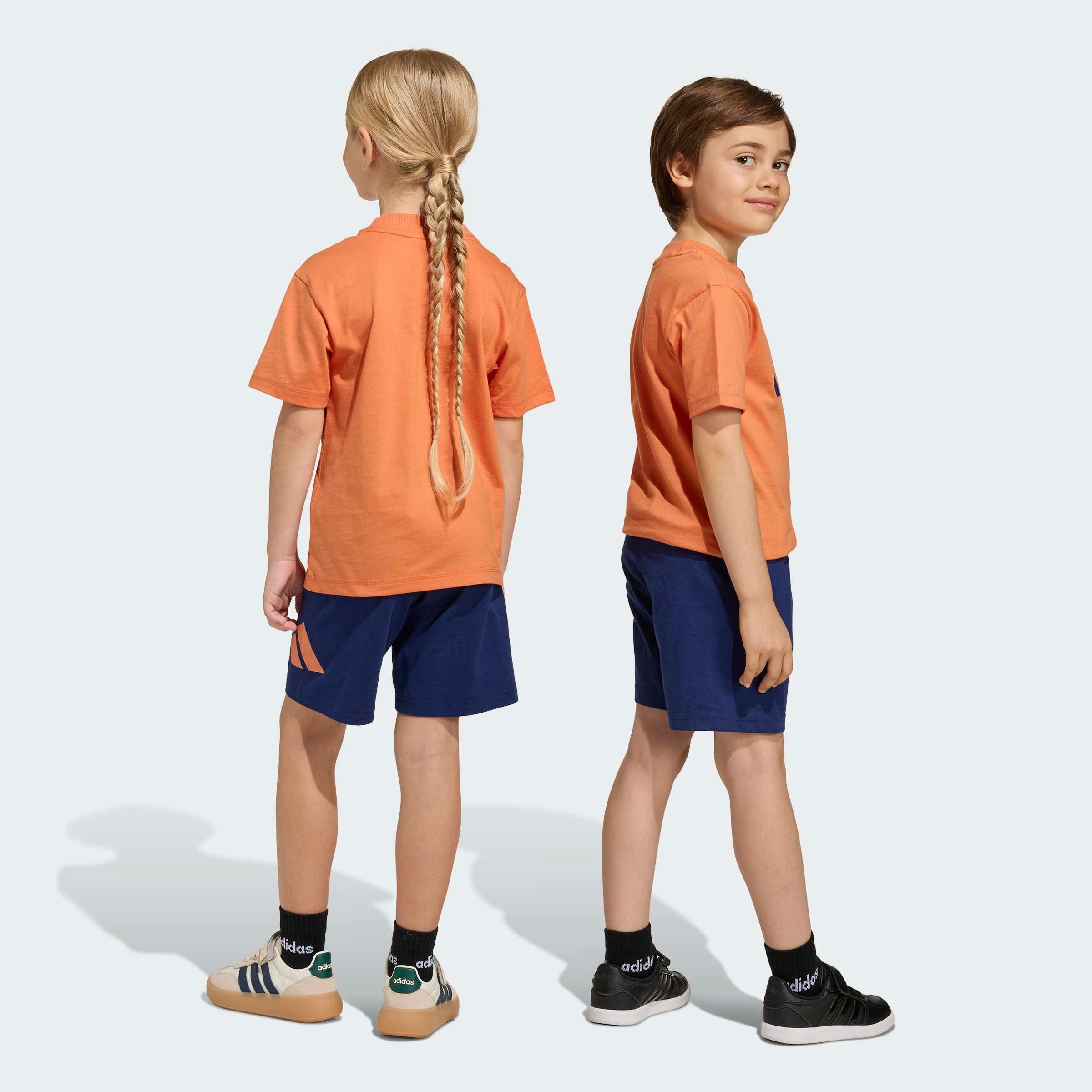 adidas Sportswear Trainingsanzug LK BL T-SET 160 (2-tlg), für Kinder, zweiteilig, aus Baumwolle