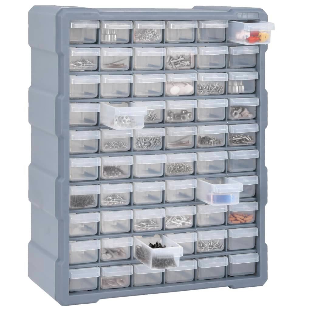 vidaXL Werkzeugkoffer 60 Schubladen Multi-Schubladen-Organizer mit 60 Schubladen 38x16x47,5