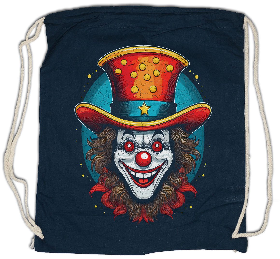 Turnbeutel Clown Face Hat Turnbeutel American USA Clownerie Clownschule Circus