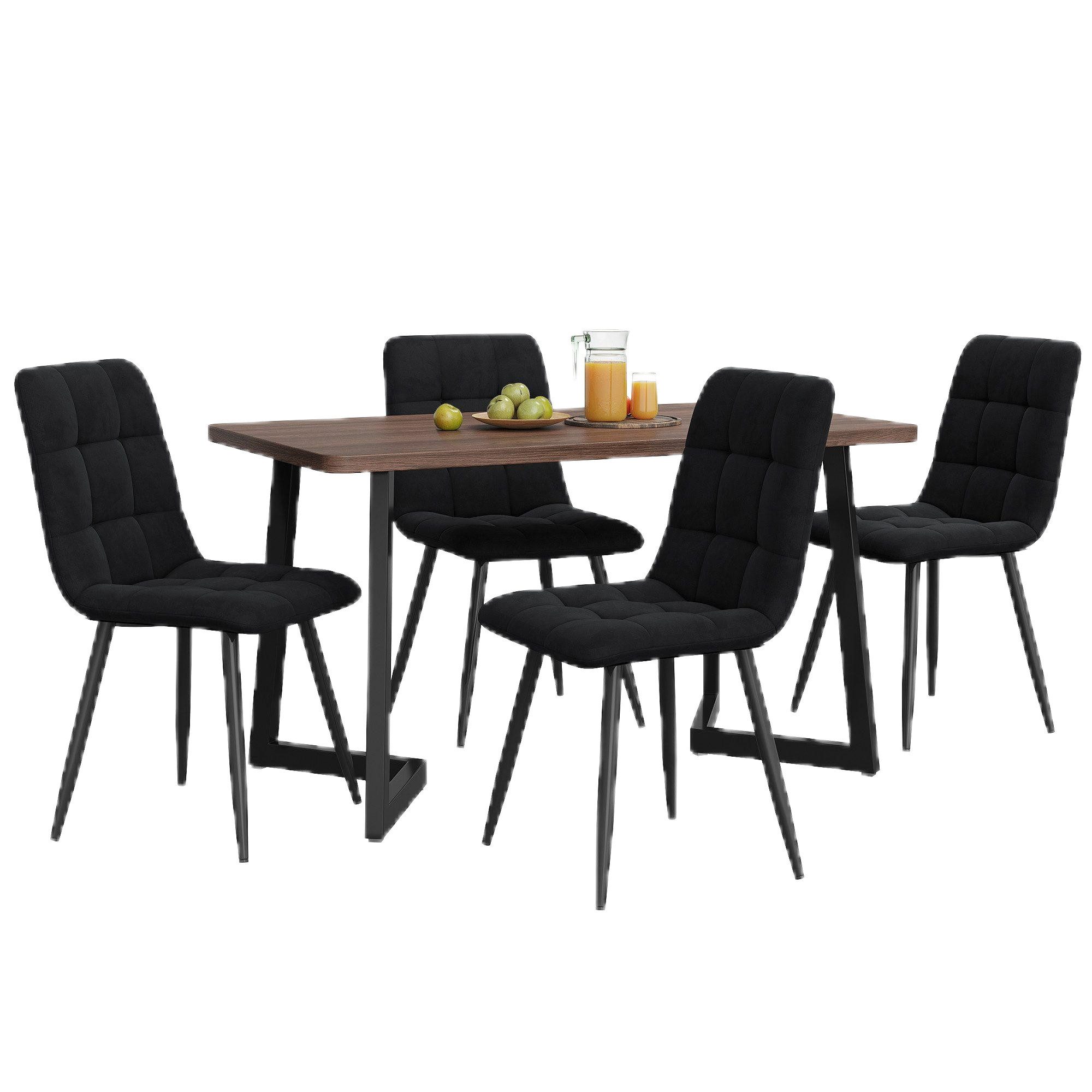 TavilaEcon Essgruppe Esstisch mit 4 Stühlen günstig online kaufen