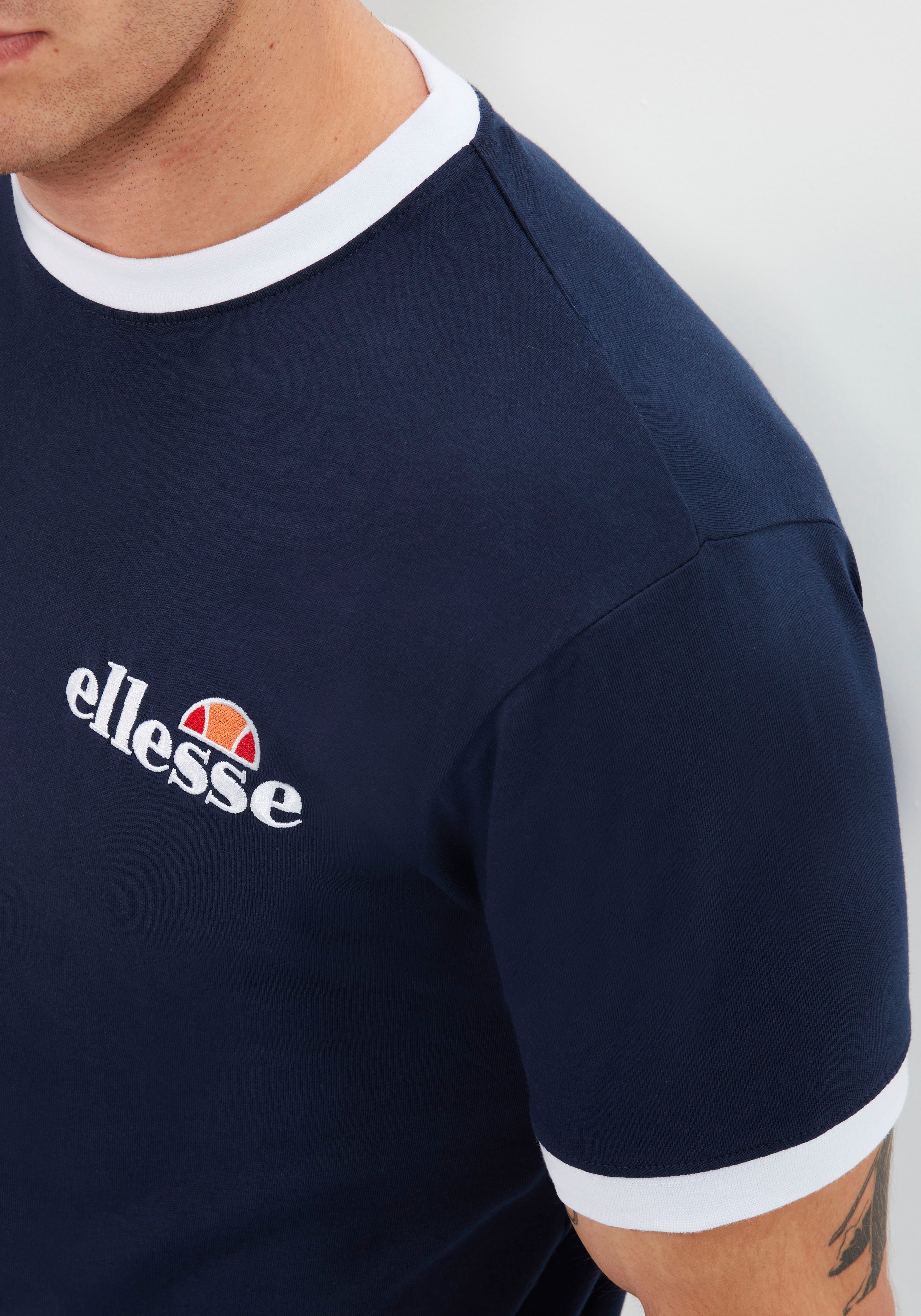 Ellesse T-Shirt MEDUNO TEE mit Rundhalsausschnitt, Kurzarm-Design, aus Baumwolle