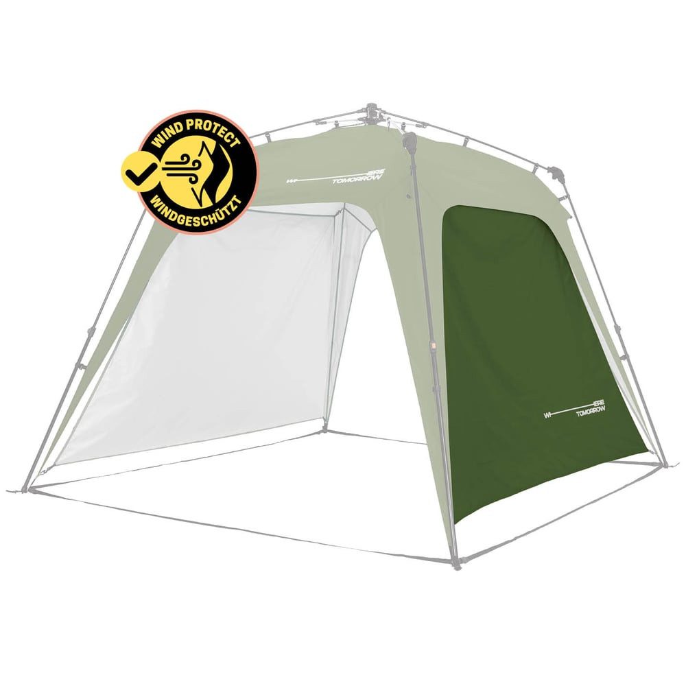 Lumaland Pavillon Seitenwand, Aufbau in 2 min für Camping, Zelten, Partys wasserdicht & UV-Schutz