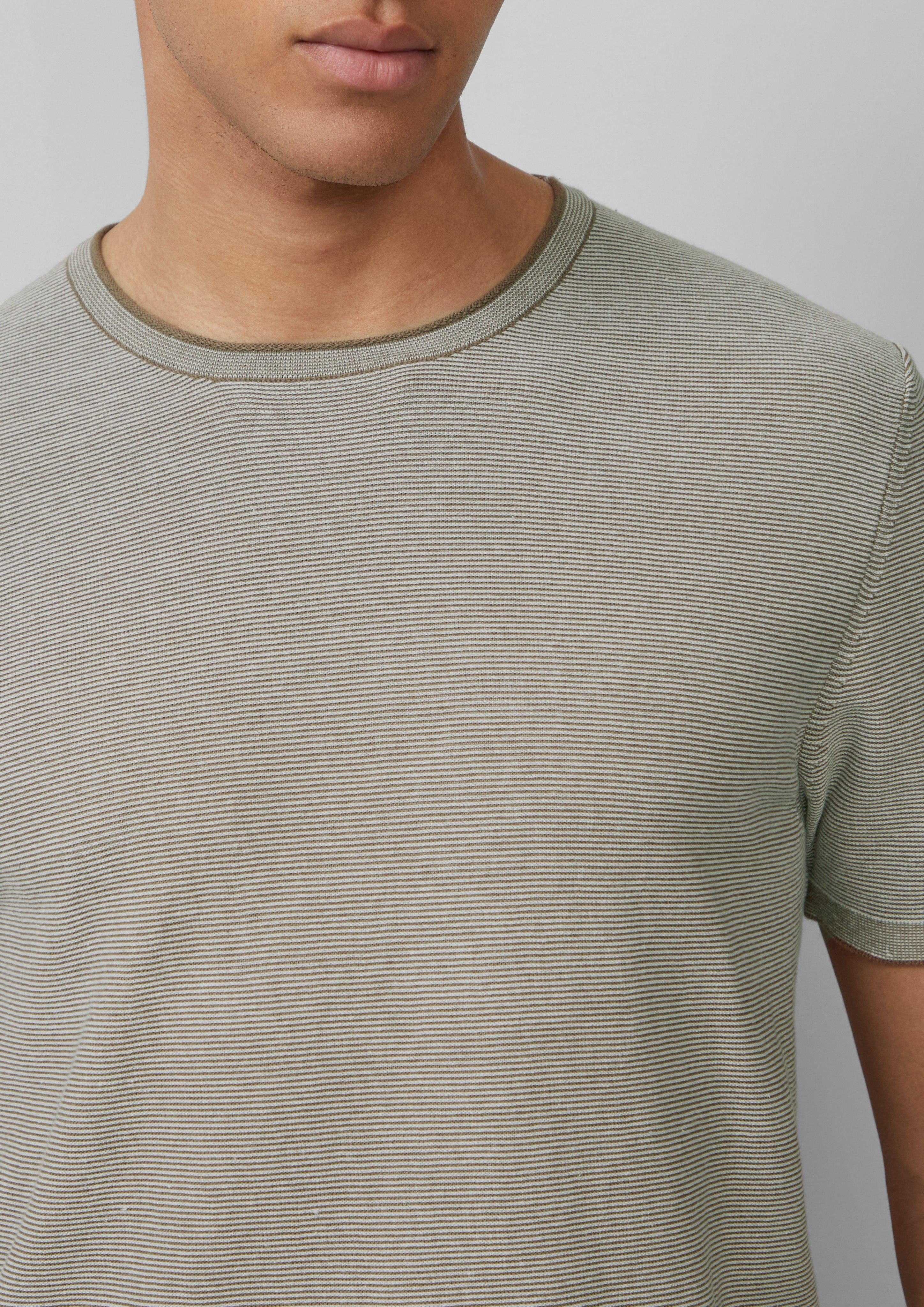 s.Oliver Strickpullover Gestreiftes Strick-T-Shirt aus Leinenmix günstig online kaufen