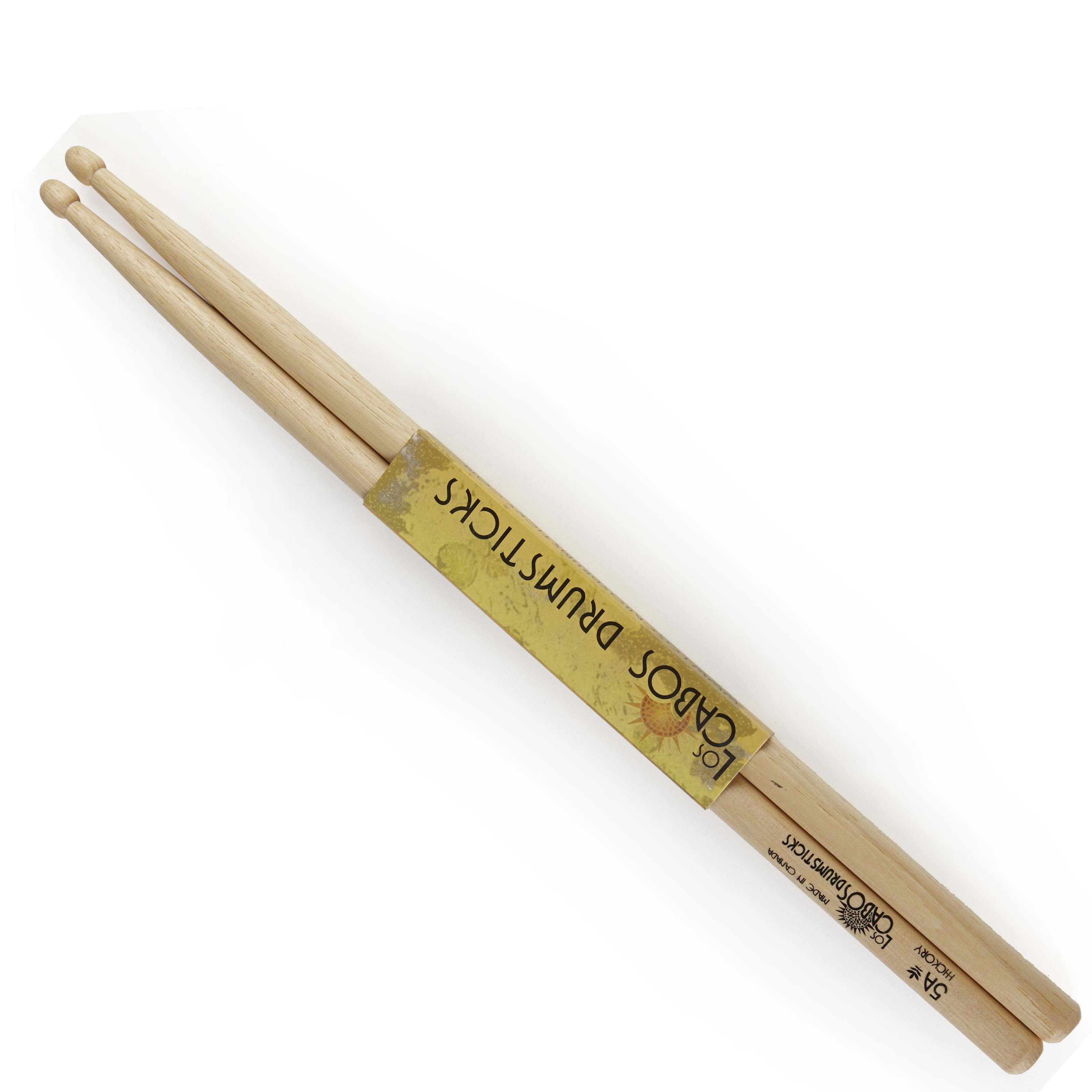 Los Cabos Drumsticks (5A White Hickory Sticks Wood Tip, Sticks, Beater und Mallets, Drumsticks Holztip), 5A White Hickory Sticks, Wood Tip - Drumsticks