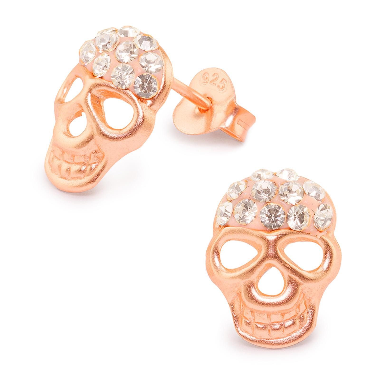 Ohrring-Set Totenkopf Ohrringe aus 925 Silber