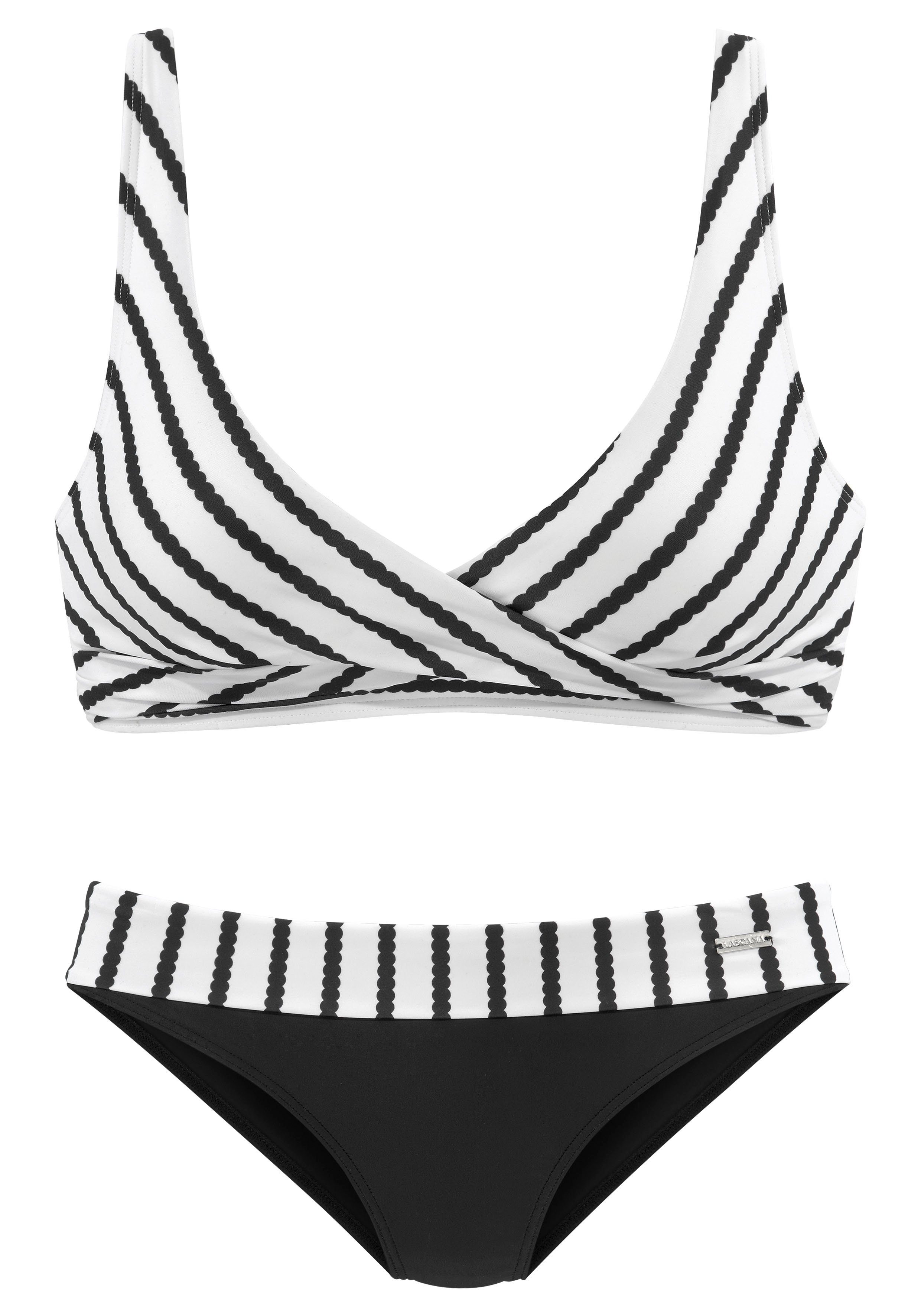 LASCANA Triangel-Bikini in Wickeloptik günstig online kaufen