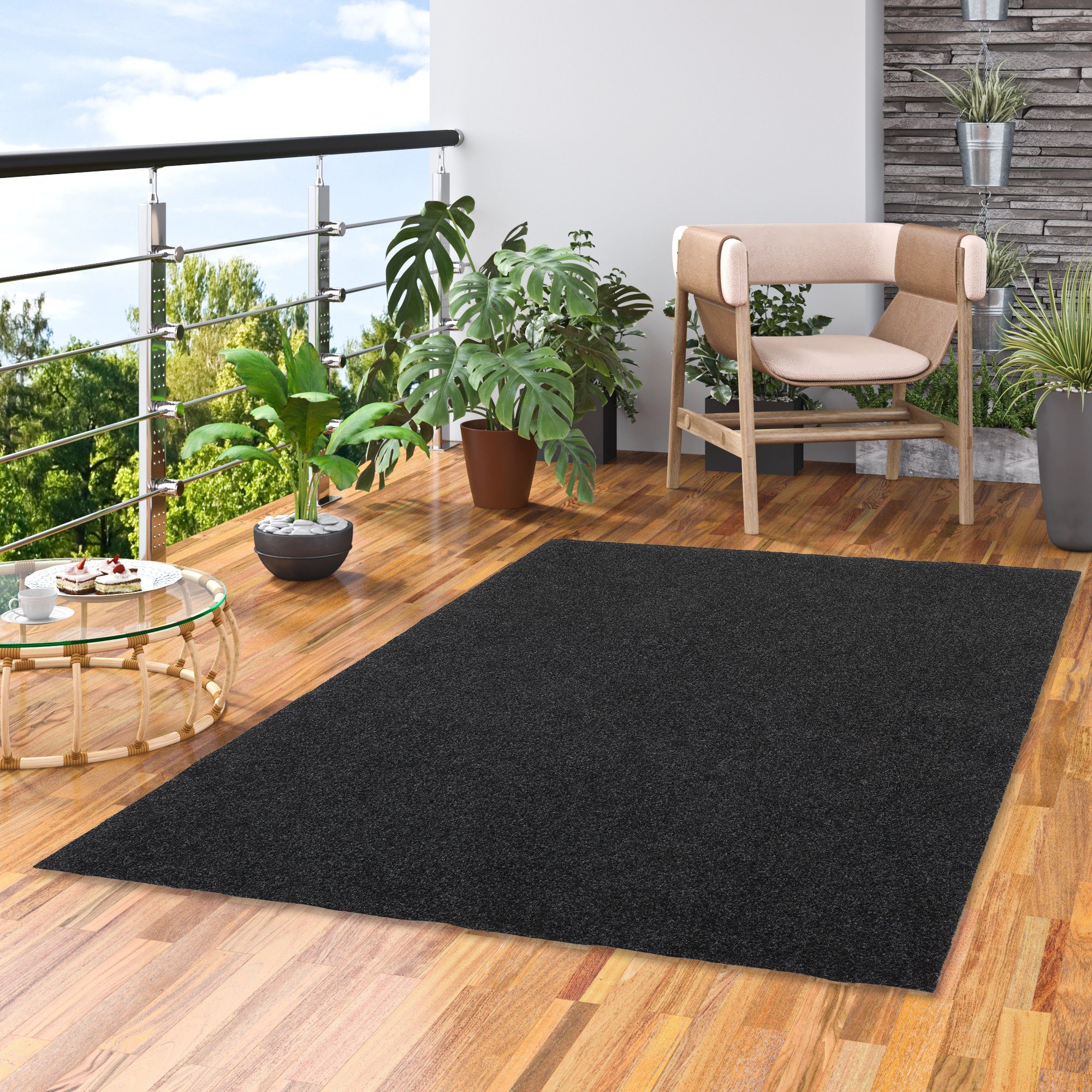 Snapstyle Rasenteppich Kunstrasen Rasenteppich mit Noppen Kingston, Rechteckig, Höhe: 7 mm