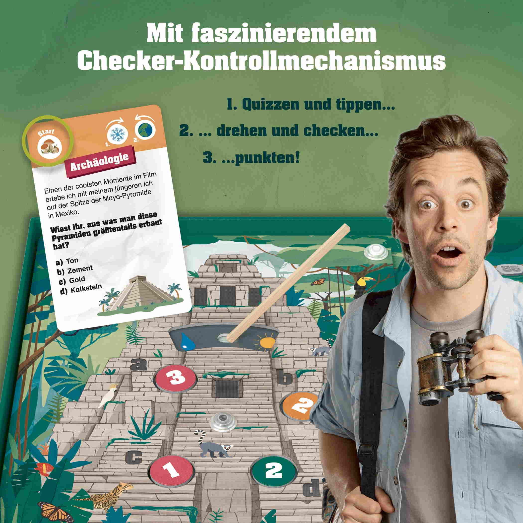 Ravensburger Spiel Kinderspiel Checker Tobi - Das große Abenteuer-Quiz 24904