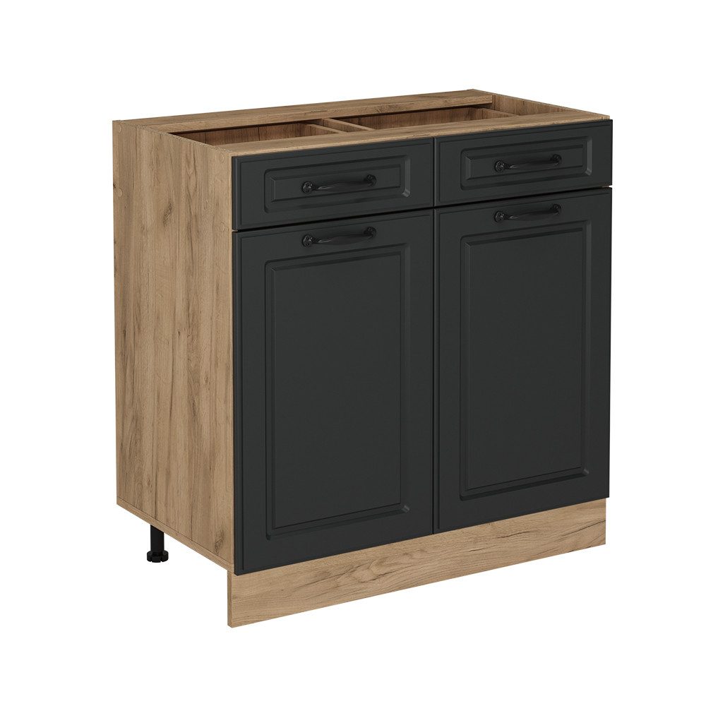 Vicco Unterschrank R-Line, Anthrazit Landhaus/Goldkraft Eiche, günstig online kaufen
