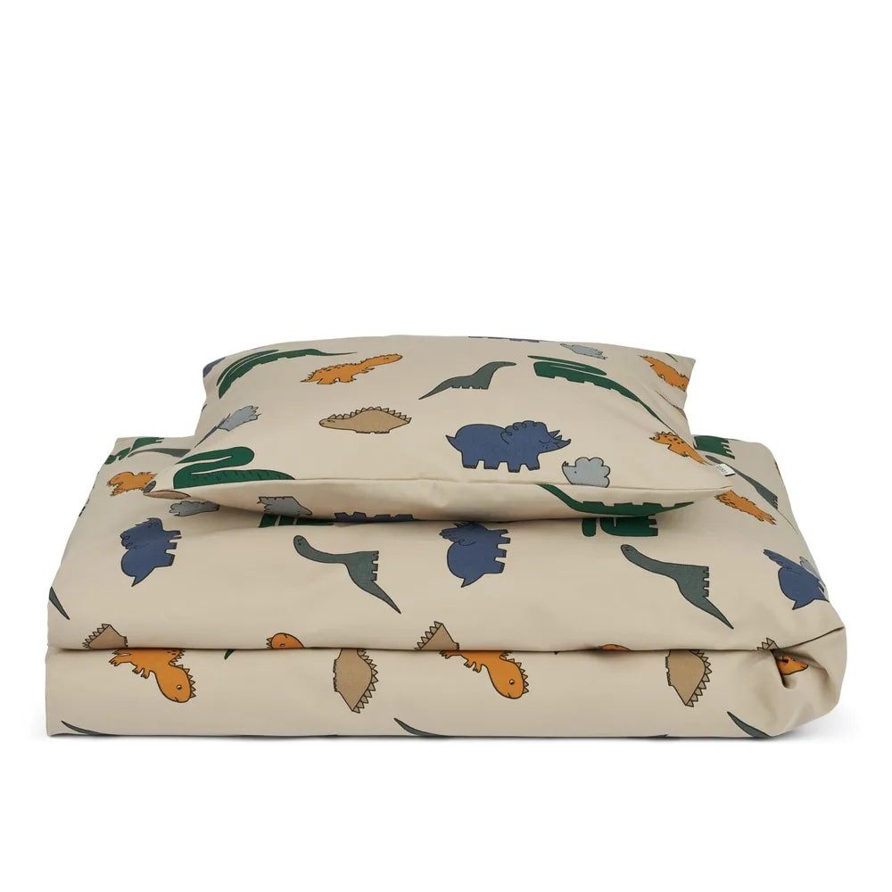 Liewood Babybettwäsche Liewood Постельное белье - Carmen, 70x100, Farbe: Dinosaurier / Nebel
