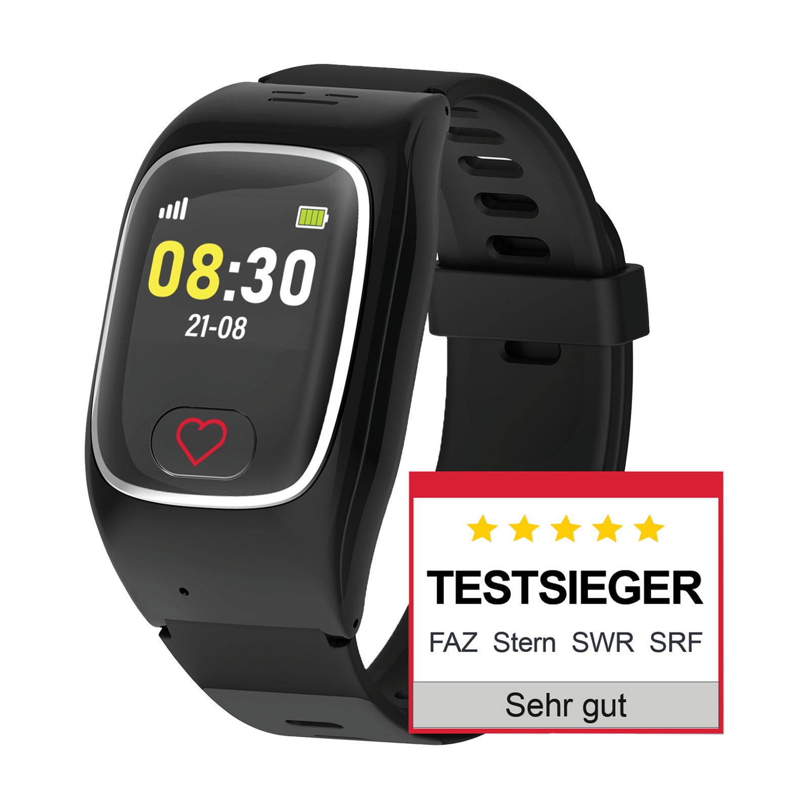 JAMES B8 Senioren Smartwatch Notrufuhr SOS & GPS Smartwatch