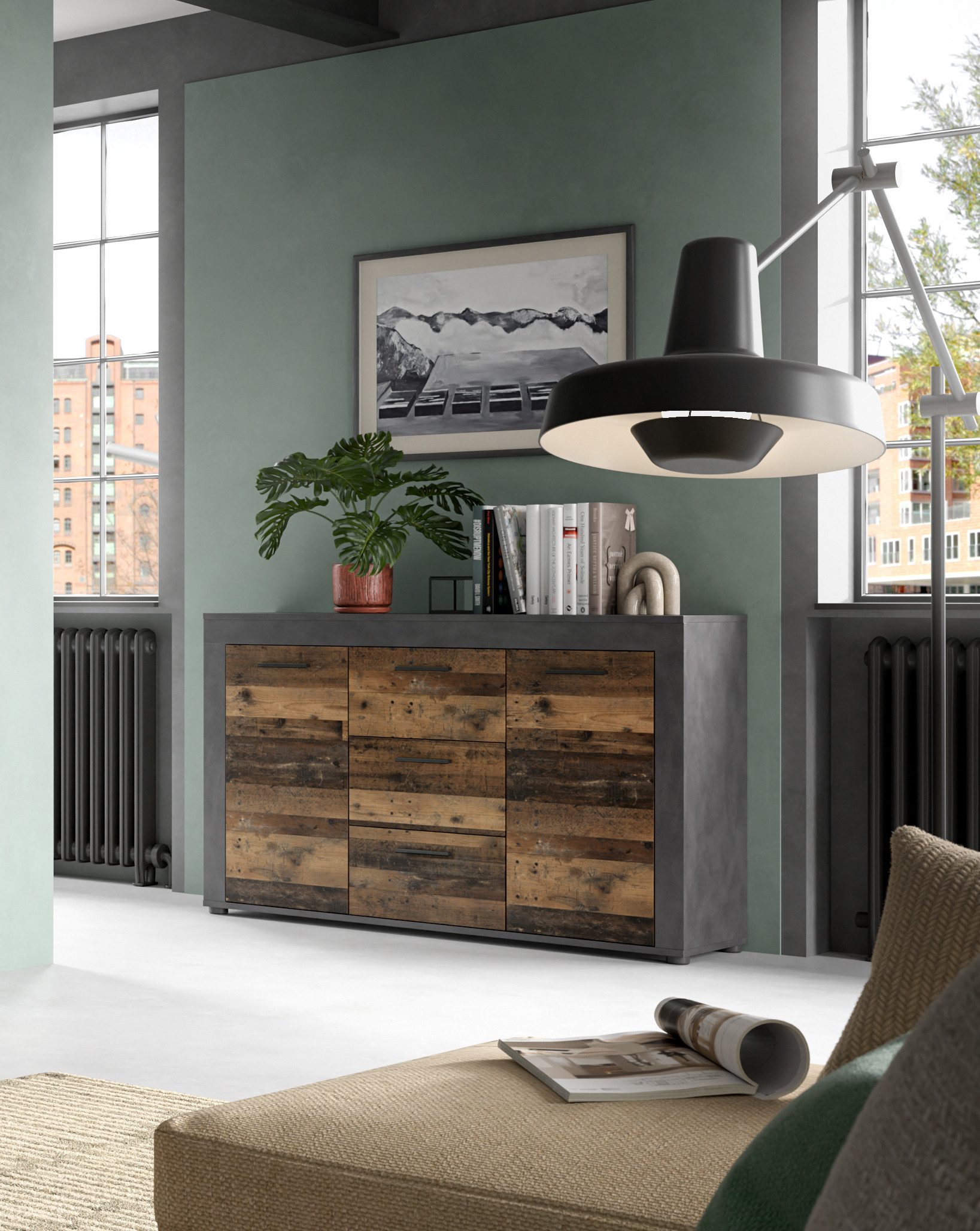 INOSIGN Sideboard Aosta, Breite 125 cm, in verschiedenen Farbausführungen, günstig online kaufen