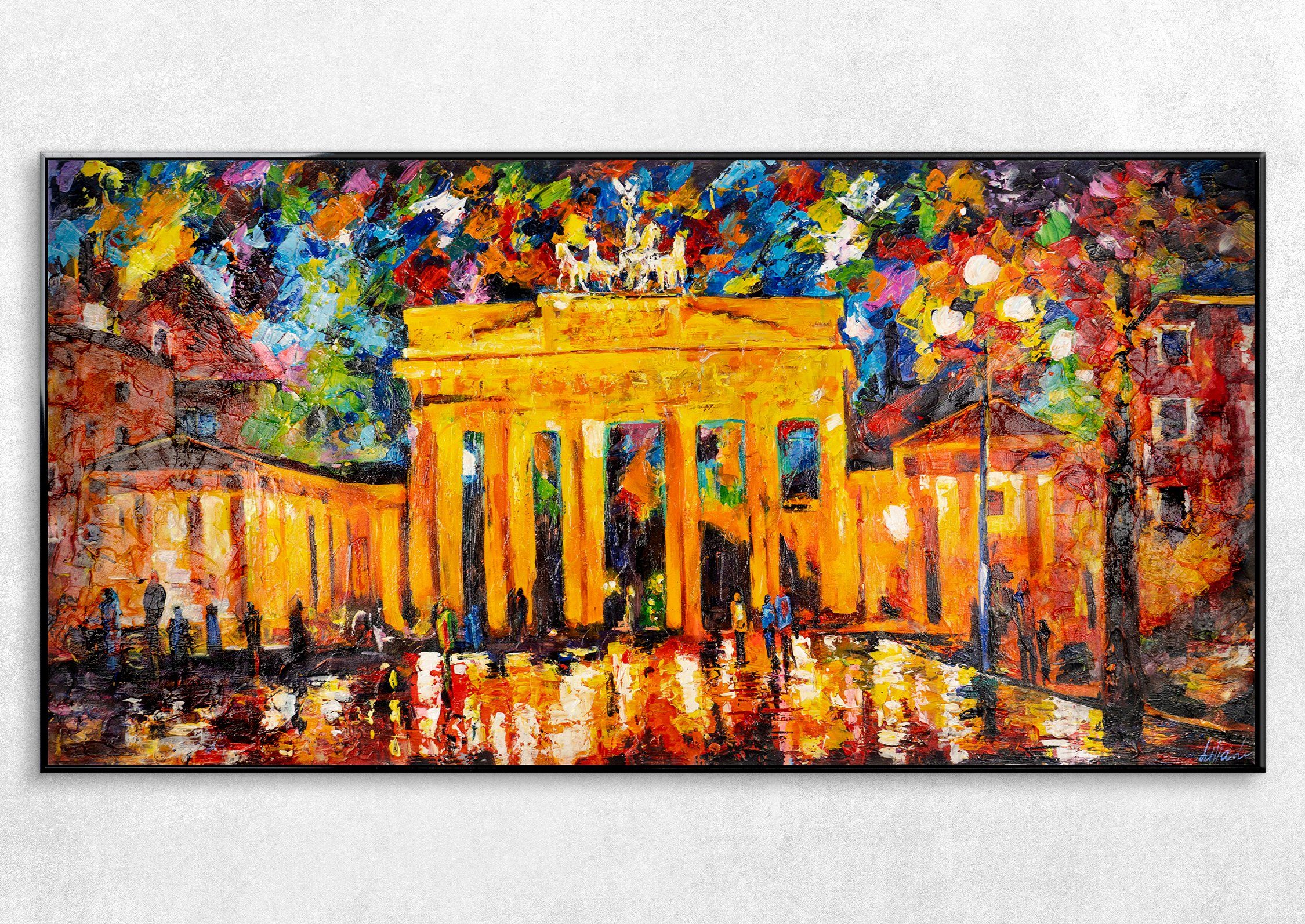 YS-Art Gemälde Brandenburger Tor, Architektur, Leinwand günstig online kaufen
