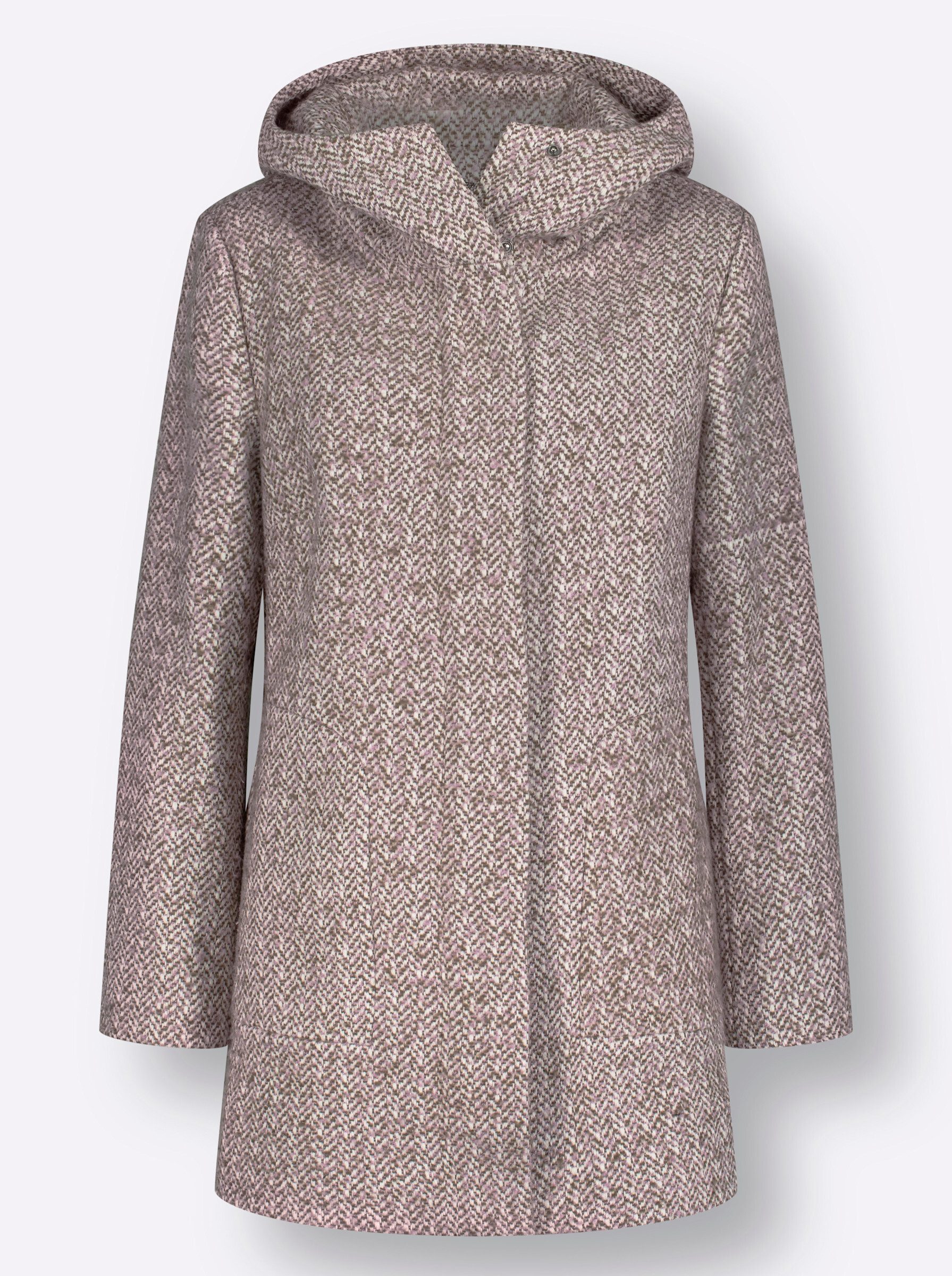 Allwetterjacke Bouclé-Jacke Langarm
