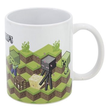 Minecraft Tasse Minecraft Gamer Steve Alex Creeper Kaffeetasse Teetasse, Keramik, Keramik 330 ml