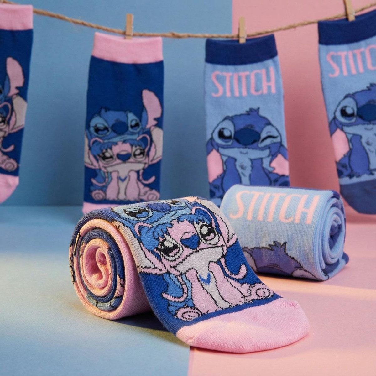 Lilo & Stitch Kurzsocken Sneakersocken 36 bis 43 (Onesize) – Bild 5 von 5