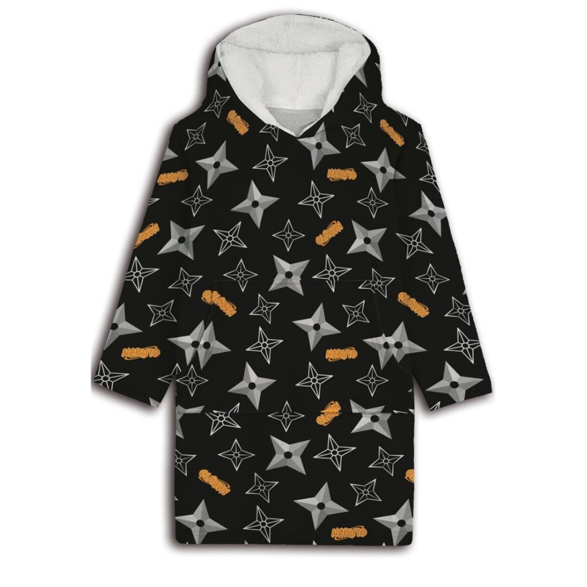 Aymax sprl Fleeceponcho Naruto Poncho – Sweat Kapuzenponcho Coral Fleece für Erwachsene