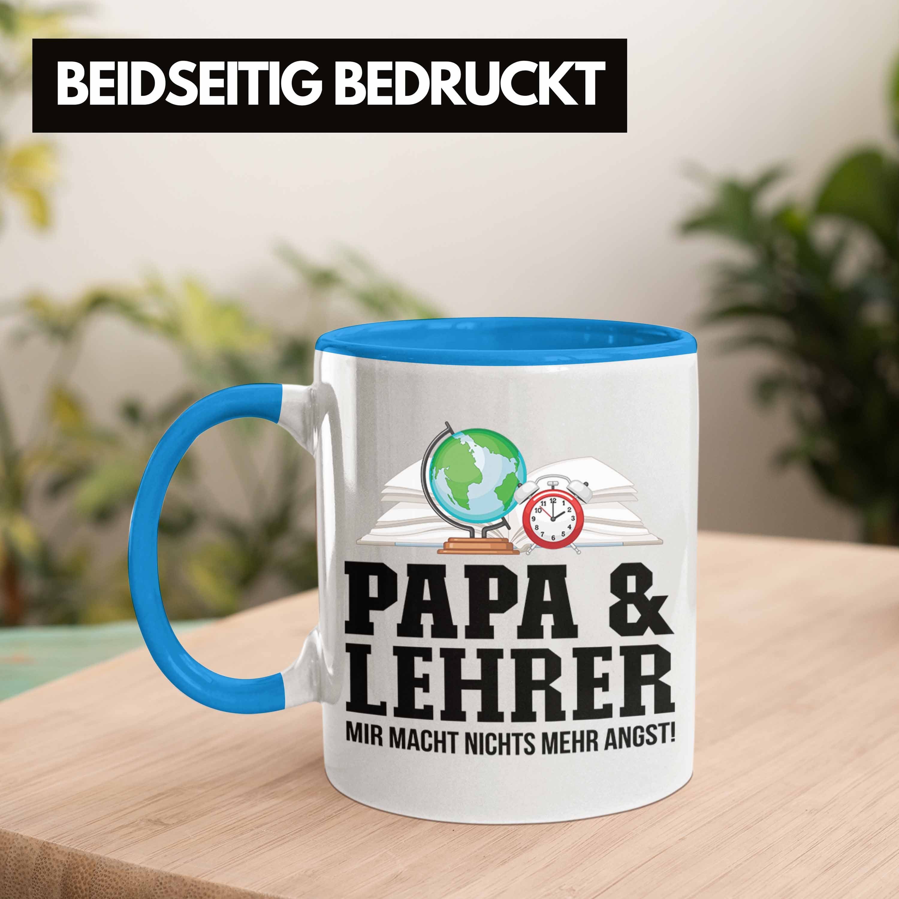 Lehrer und Tasse für Trendation Blau Lehrer Geschenkidee - Vater Trendation Tasse Gebur Papa