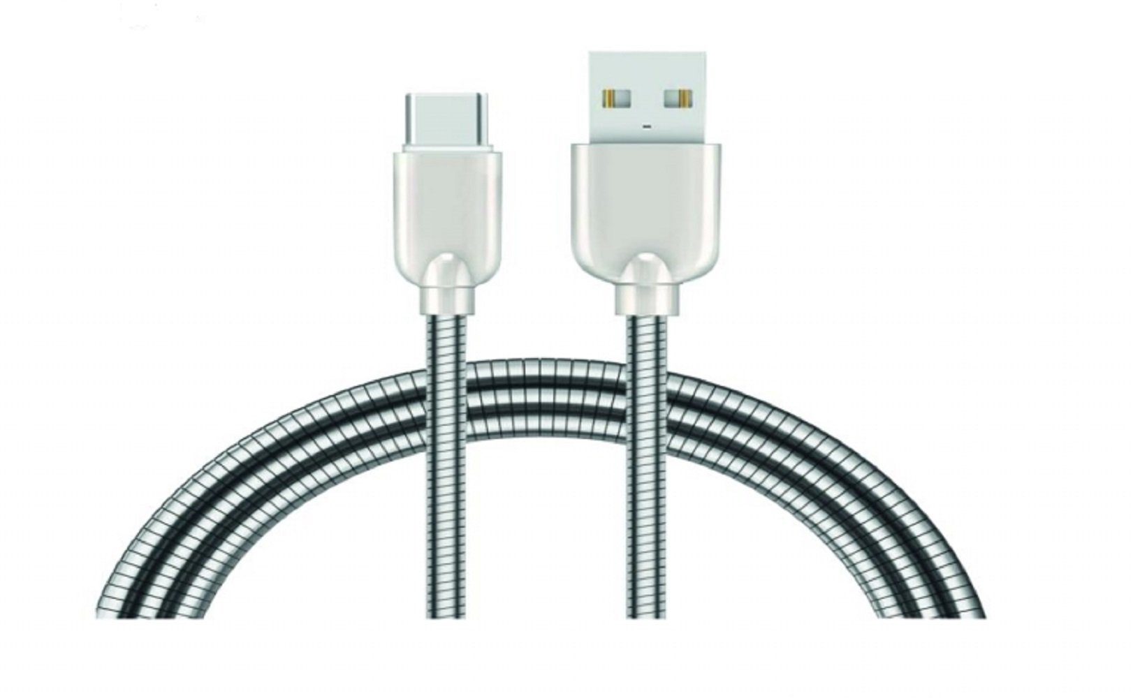Sunix Sunix 2A Schnellladekabel Nylon 1m Typ-C Metall Kabel Biegsam Robust  USB-Kabel, USB-C