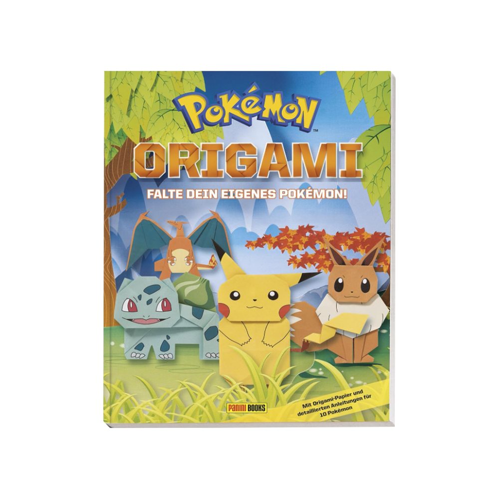 PANINI VERLAG Stickerbuch Pokemon Origami Falte dein eigenes Pokemon Bastelbuch