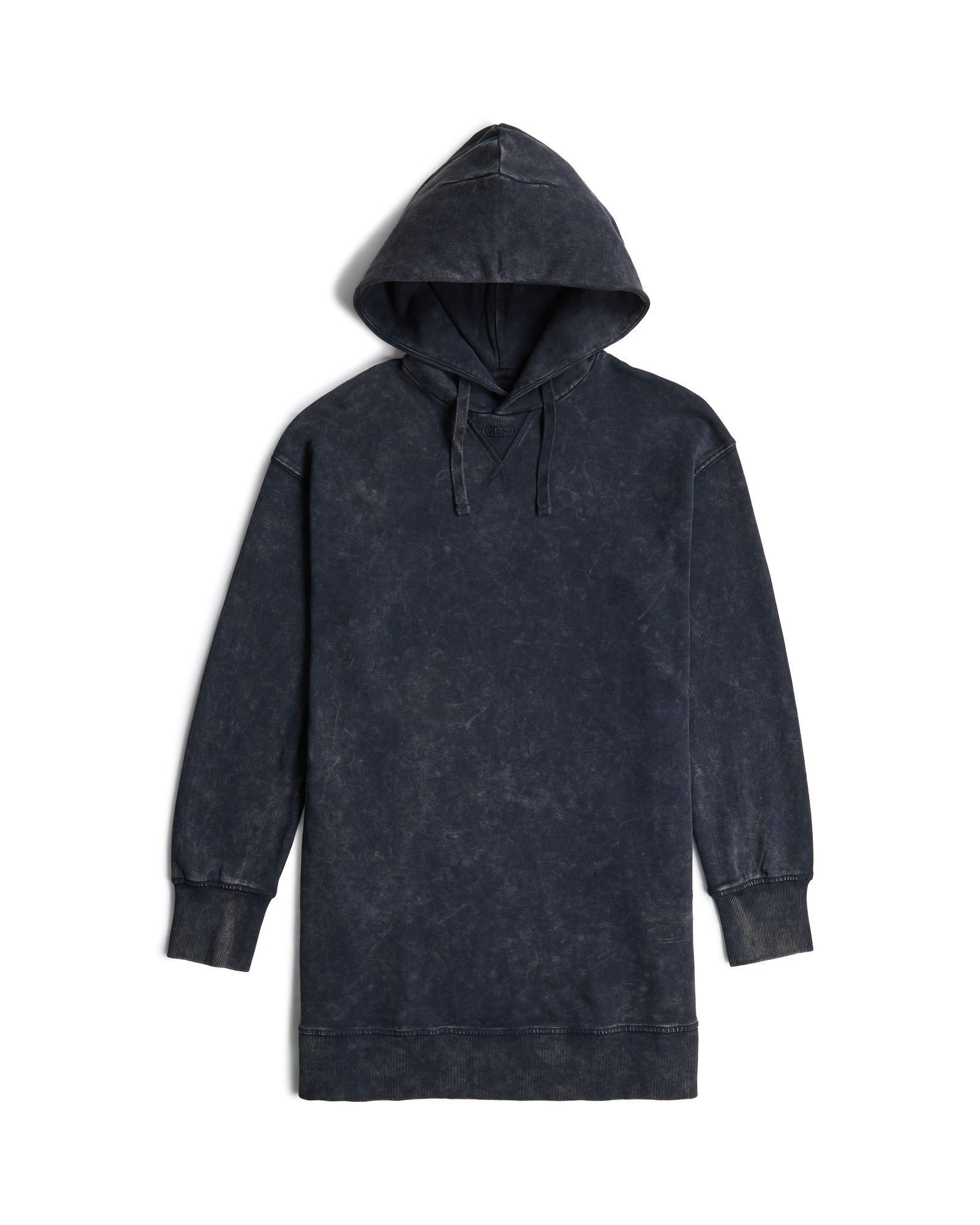 Sweatkleid Loose Overdyed Hooded Sweater Kleid
