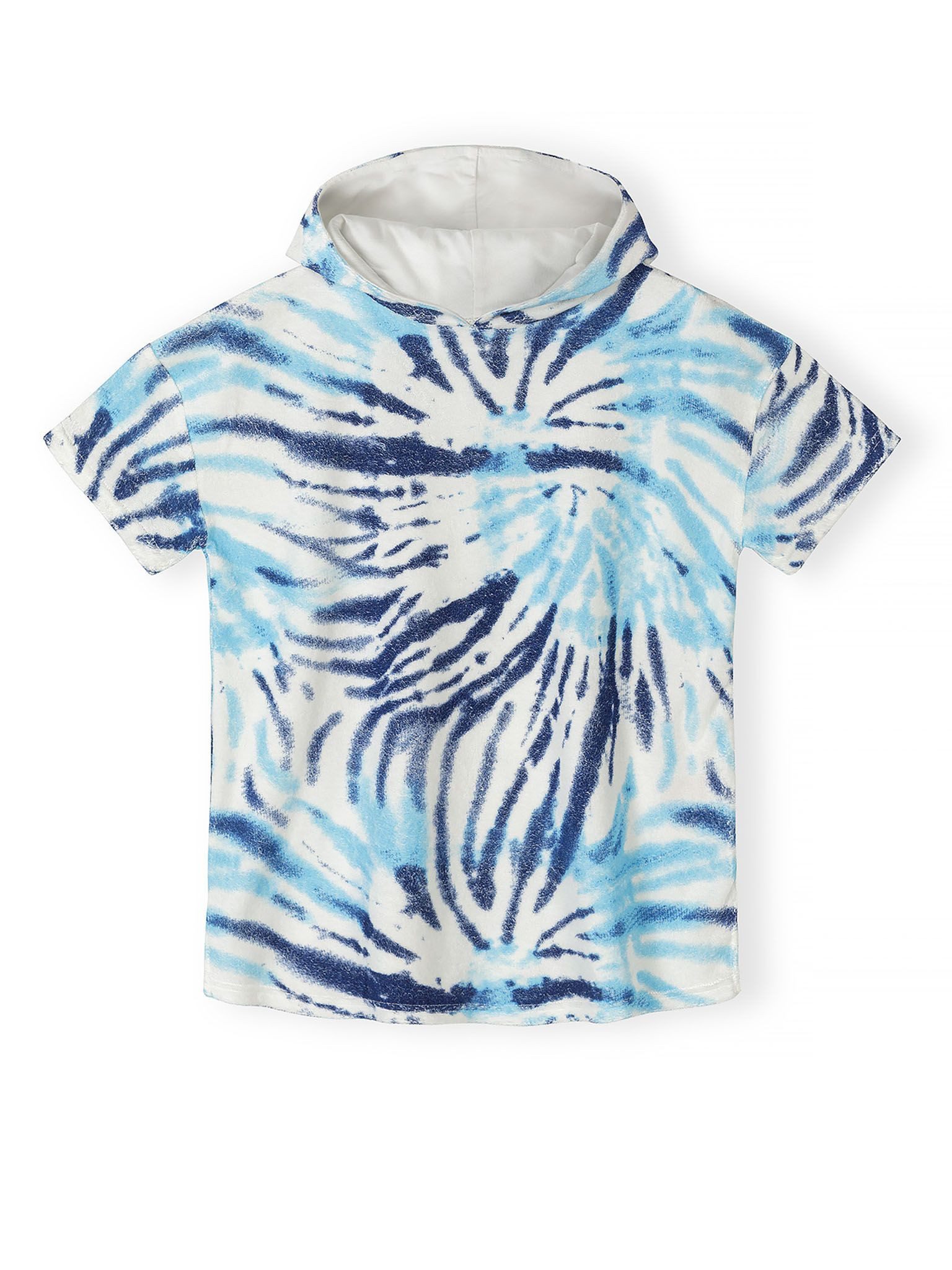 MINOTI Badeponcho mit bequemer Kapuze, Tie-Die Muster – Bild 2 von 4