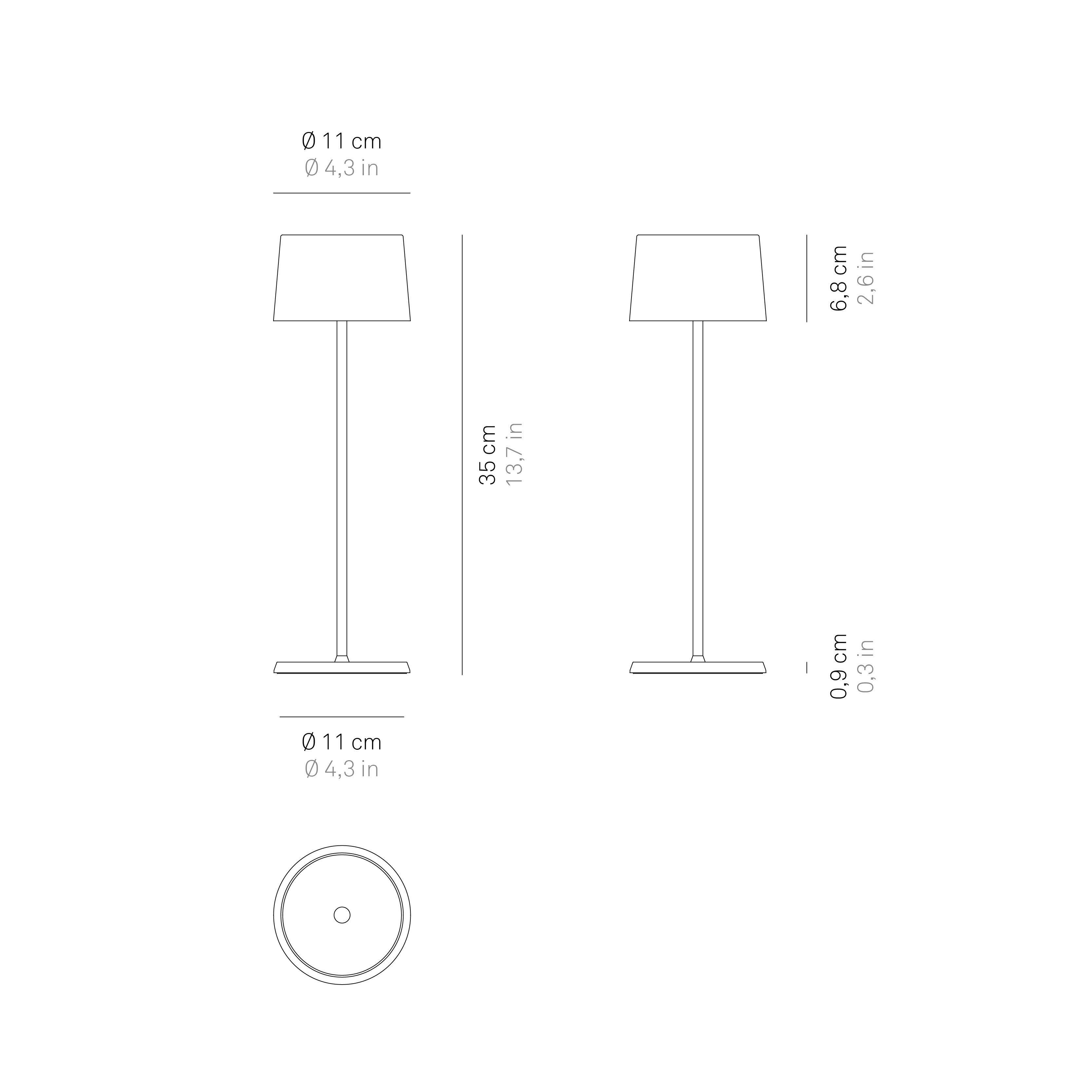 Zafferano LED Tischleuchte Olivia Pro, kabellos, günstig online kaufen