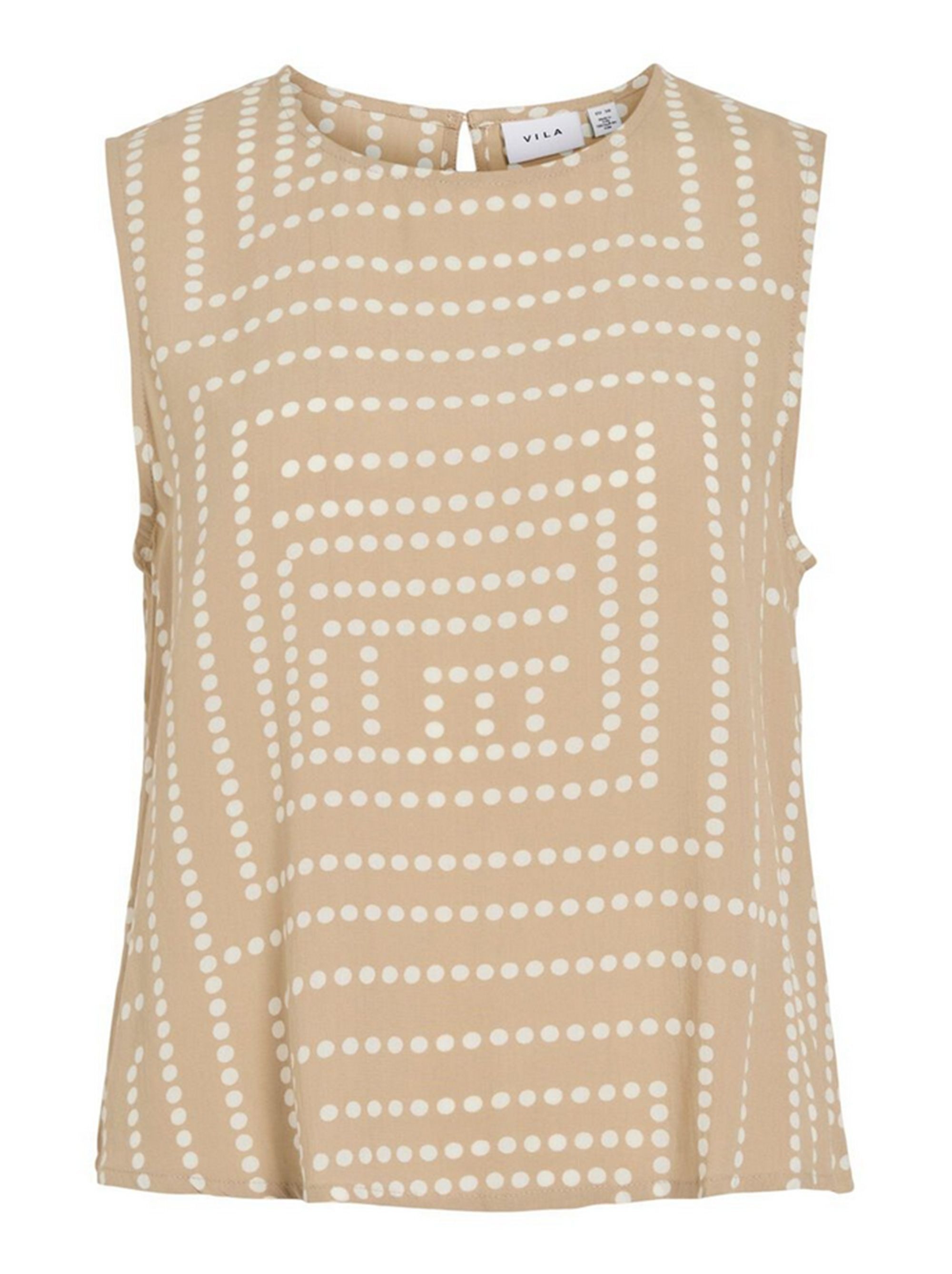Vila Tanktop VIFRELLI KLEO S/L O-NECK SHORT TOP