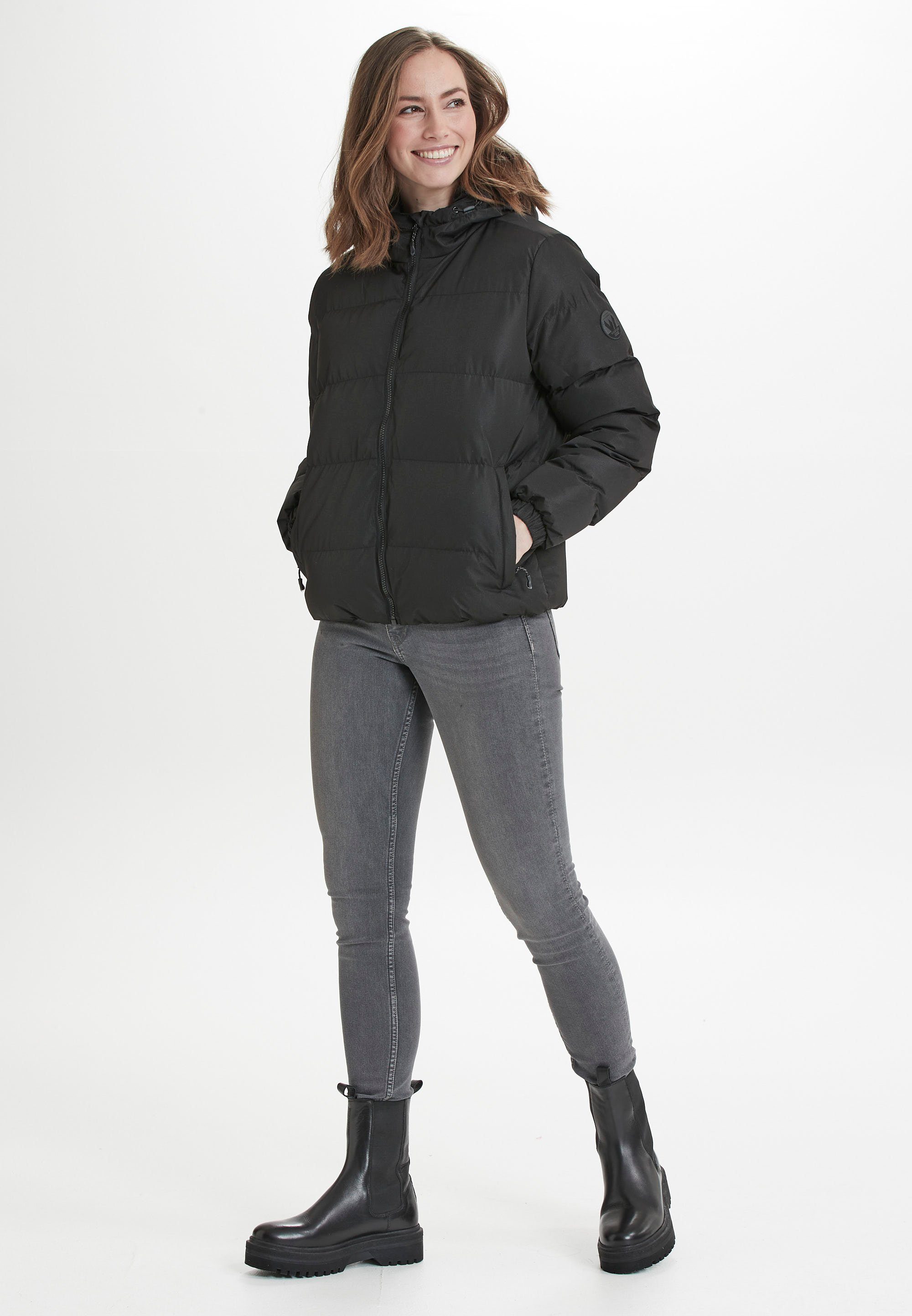 Outdoorjacke Stepp-Design im Floss modischen WHISTLER schwarz