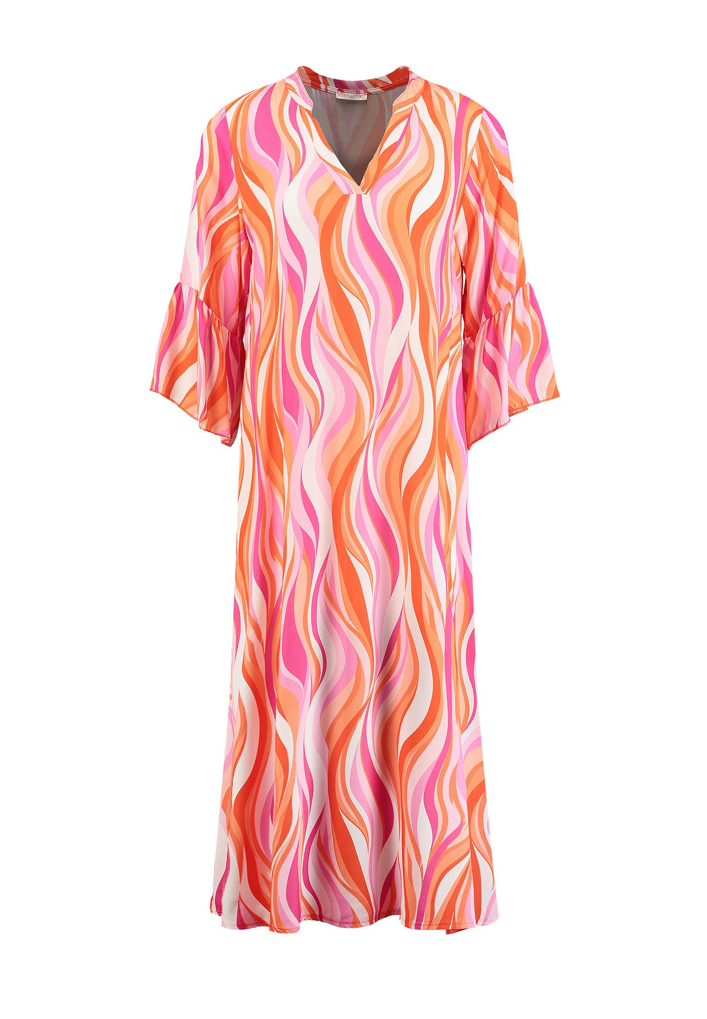 Key Largo Druckkleid WD SWIRL v-neck (1-tlg)